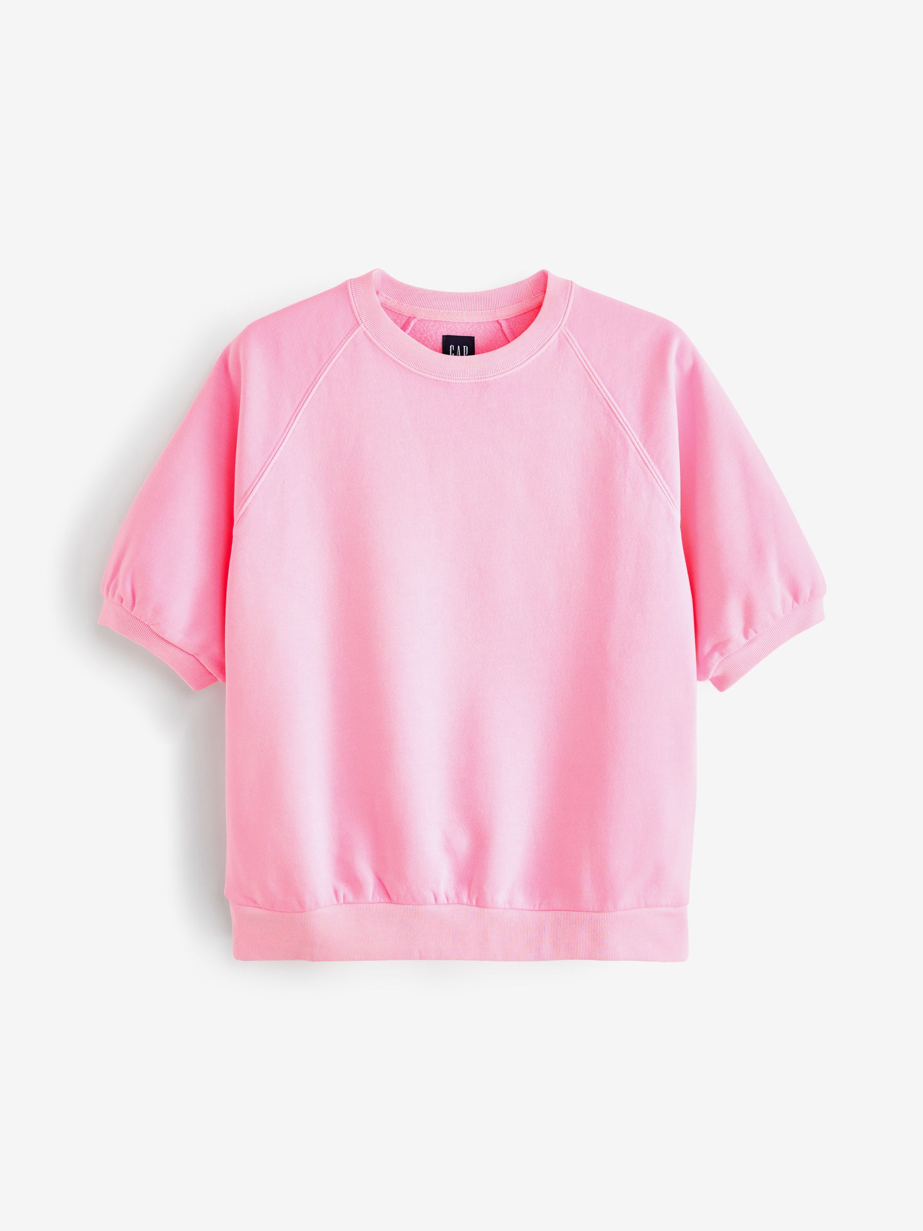 Pink short sleeve sweatshirt outlet
