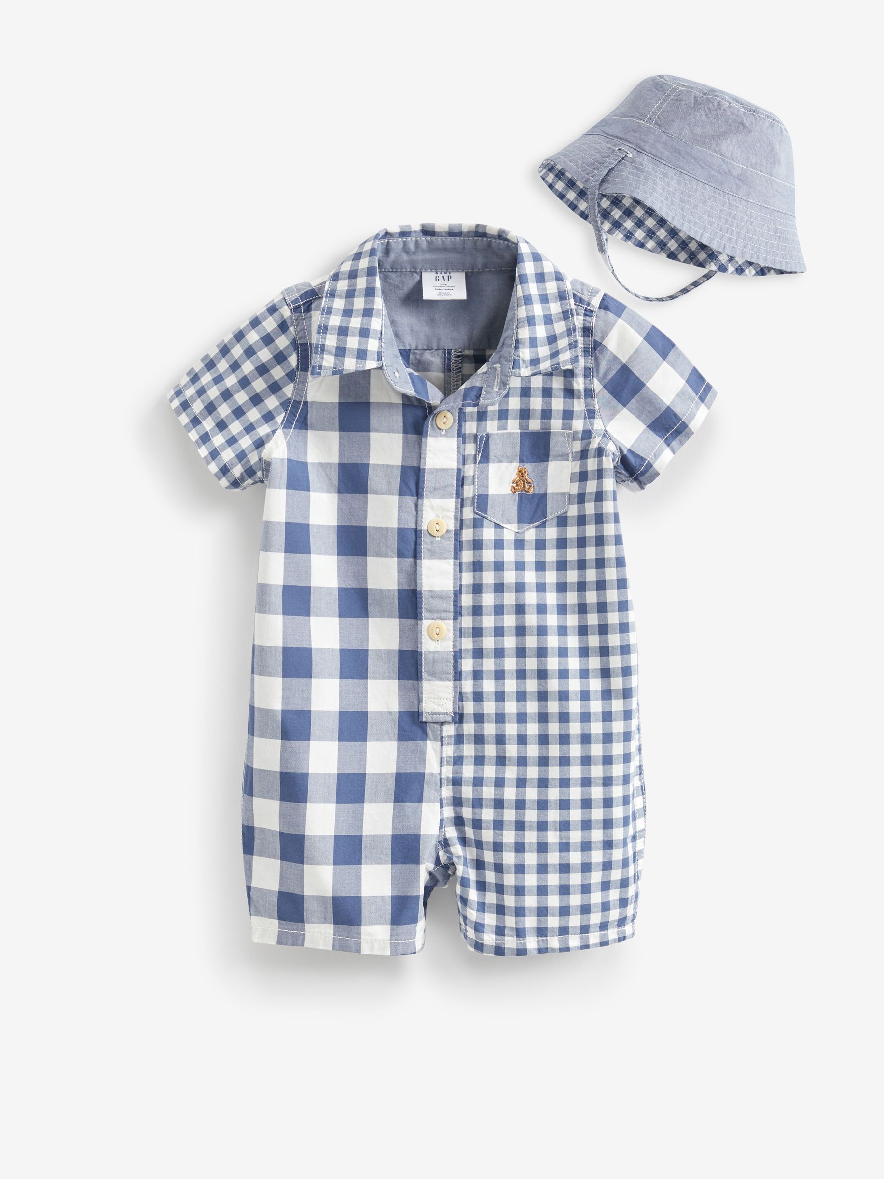 Plaid baby romper hot sale
