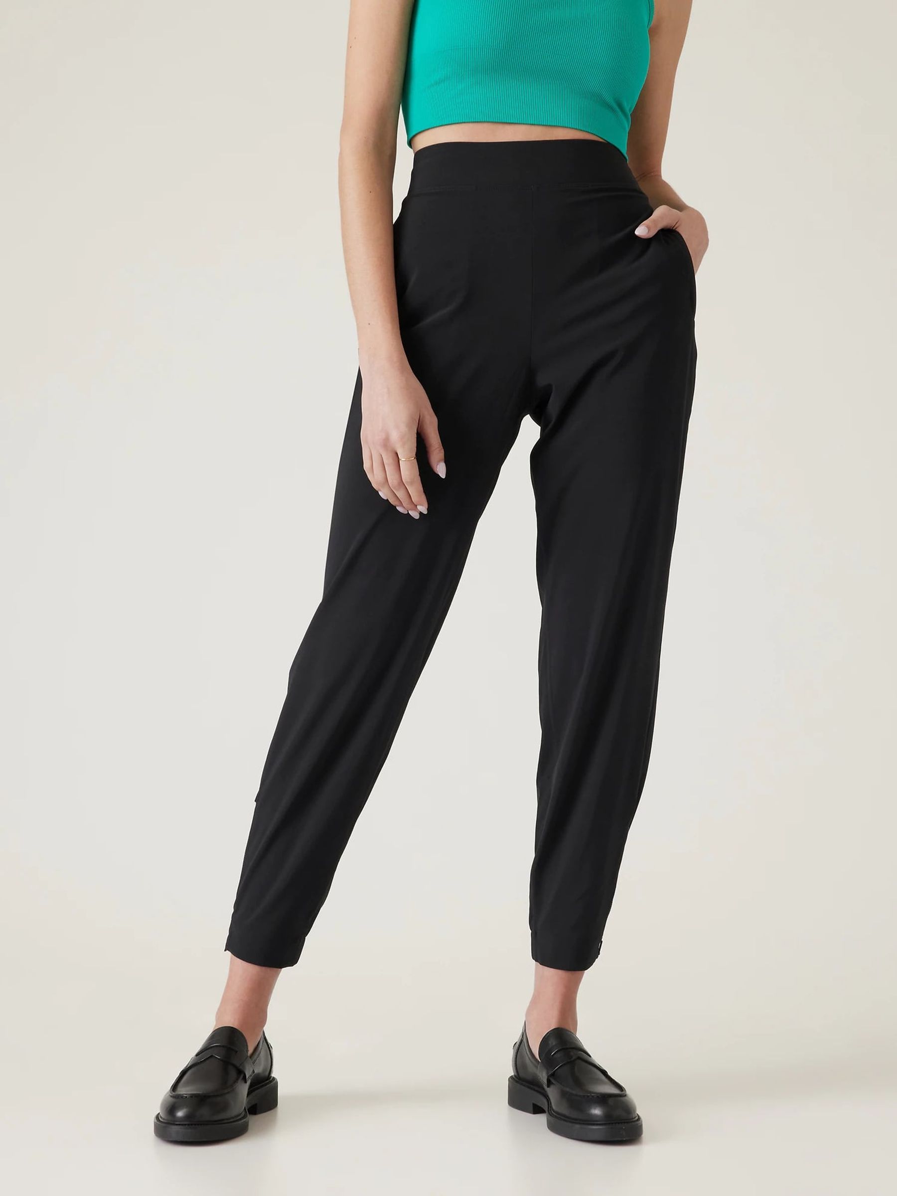 Athleta joggers with zippers new arrivals