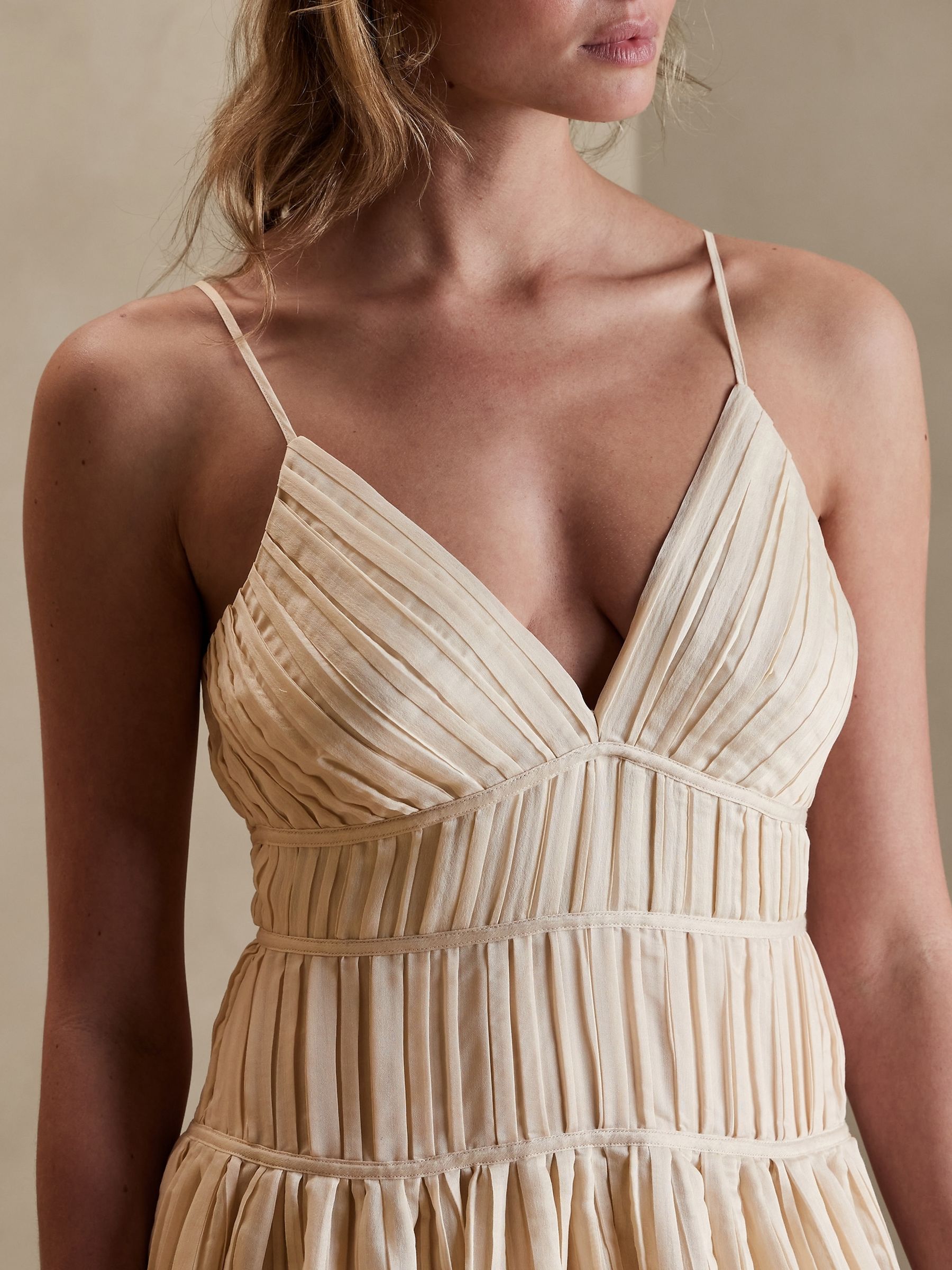 Pleated dress banana republic clearance