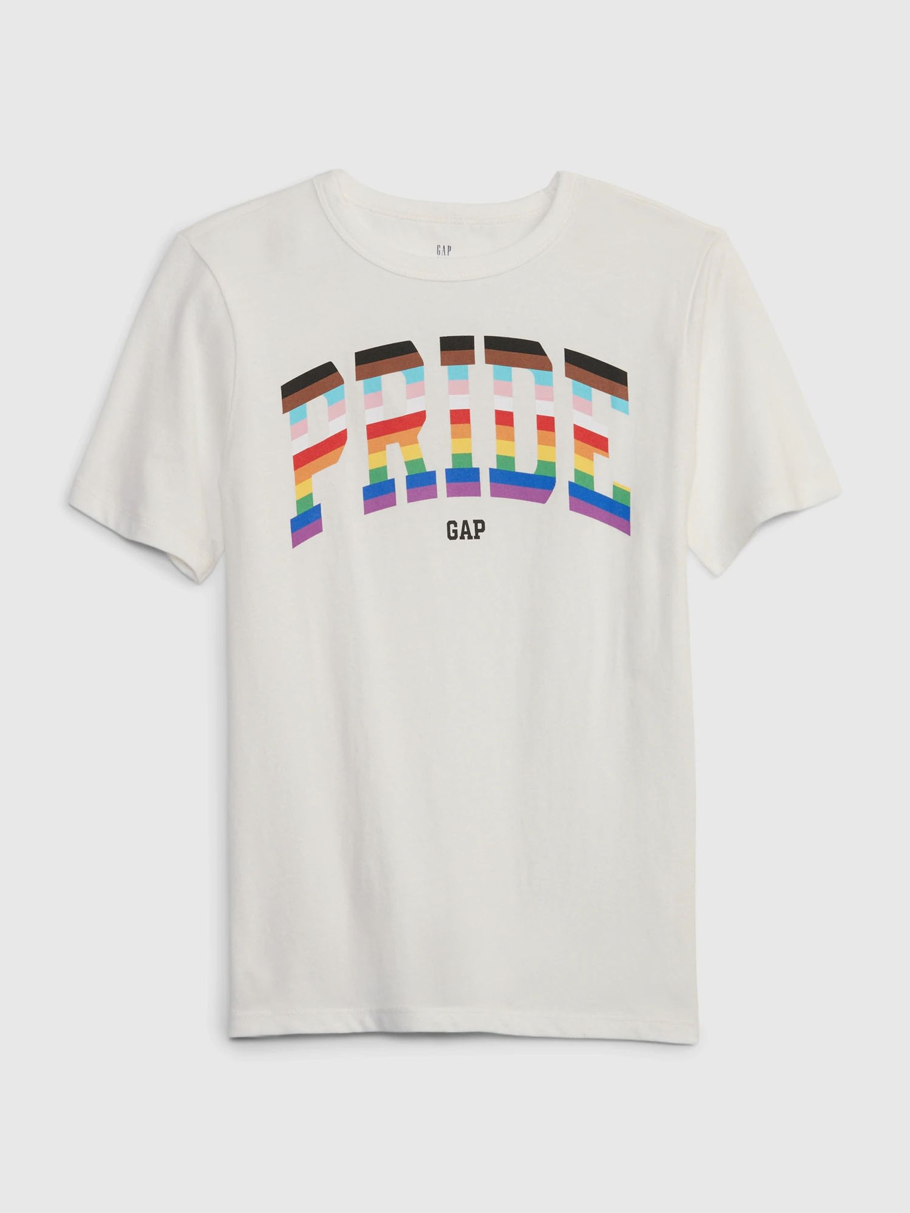 Buy Pride Kids Logo Crew Neck Short Sleeve T Shirt from the Gap online shop