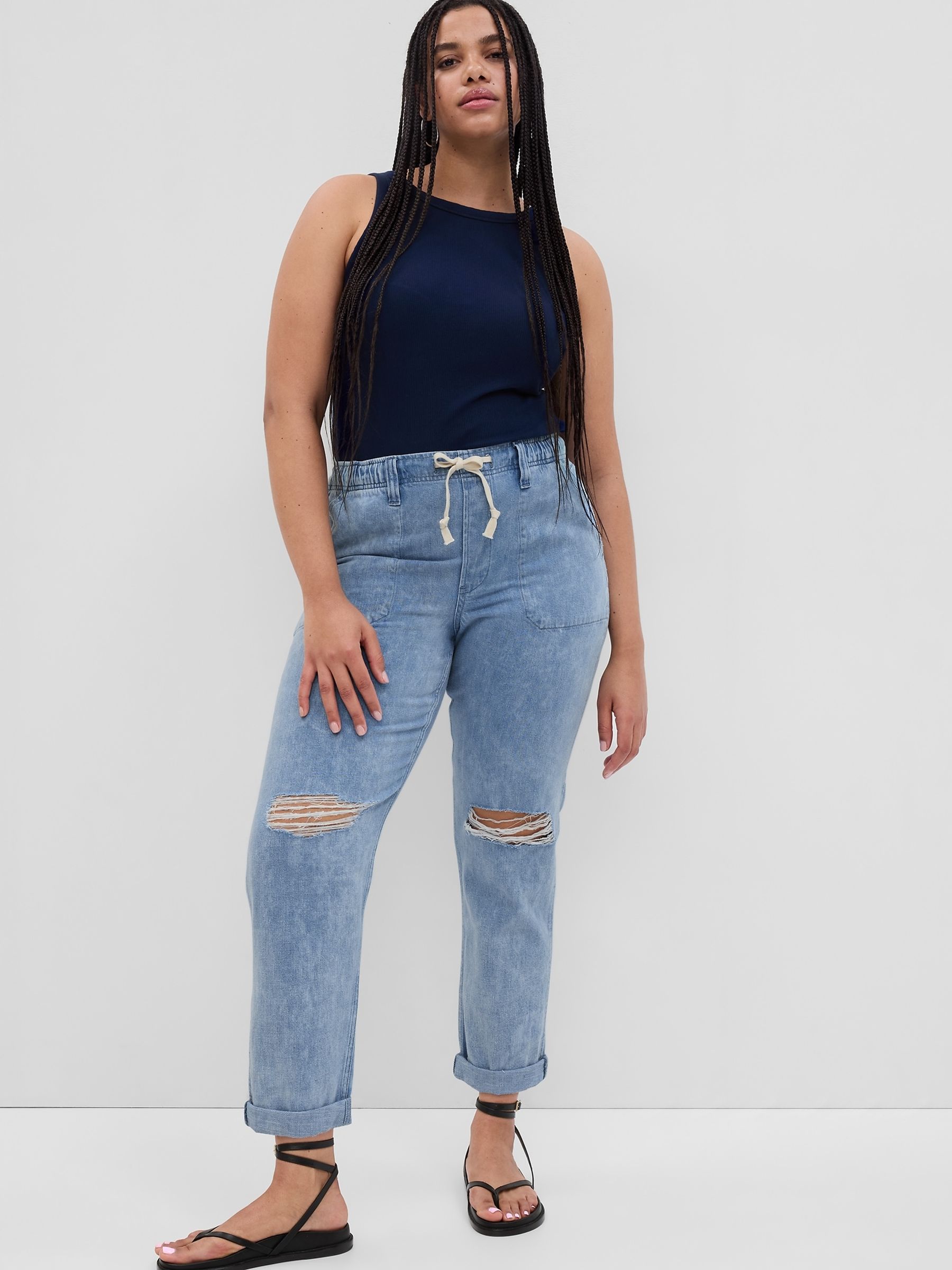 Ripped jeans gap clearance