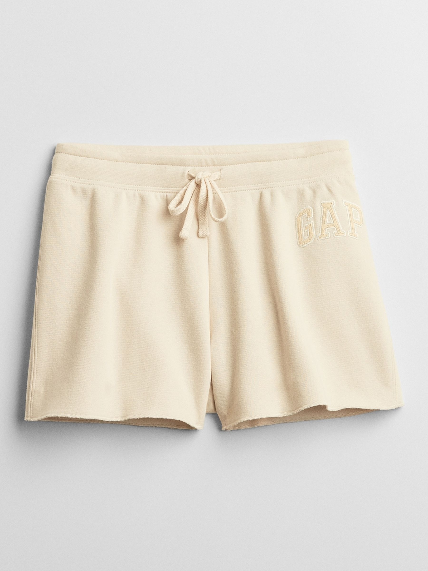Buy Cream Logo Jogger Shorts from the Gap online shop