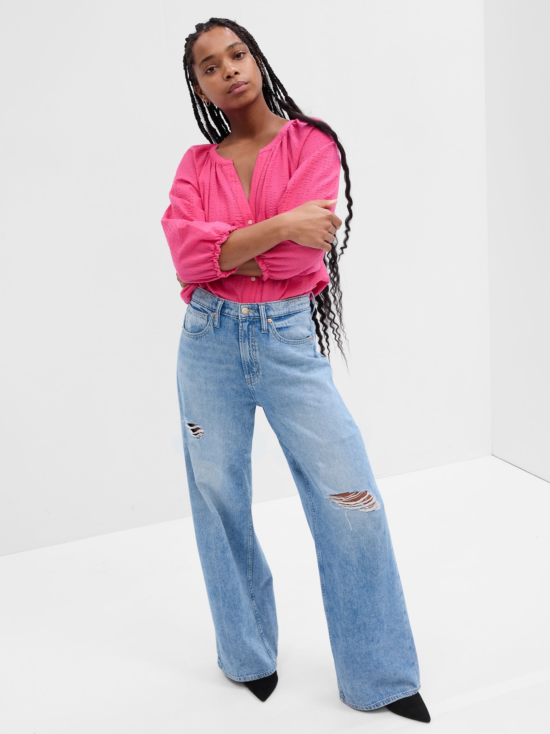 Gap jeans ripped cheap
