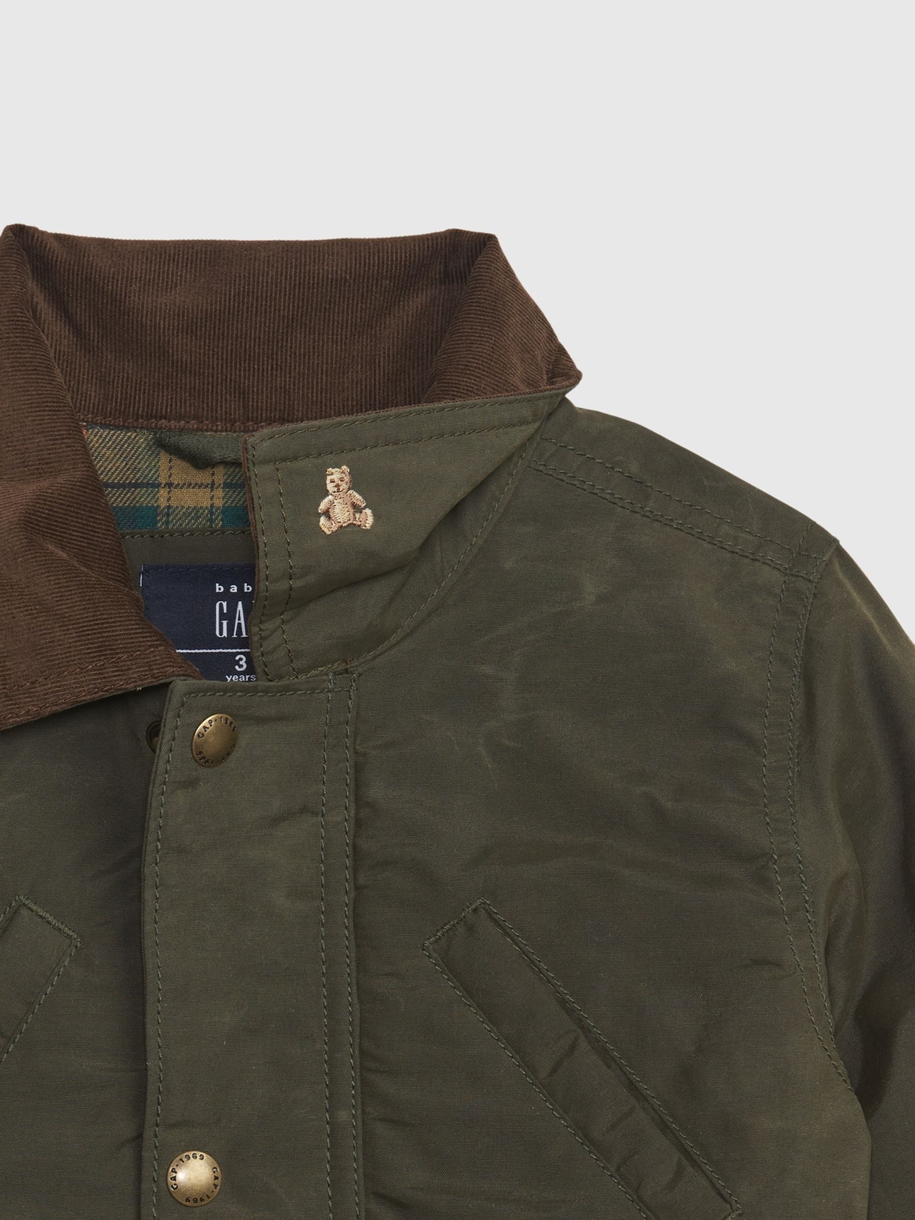 Green Waxed Utility Jacket