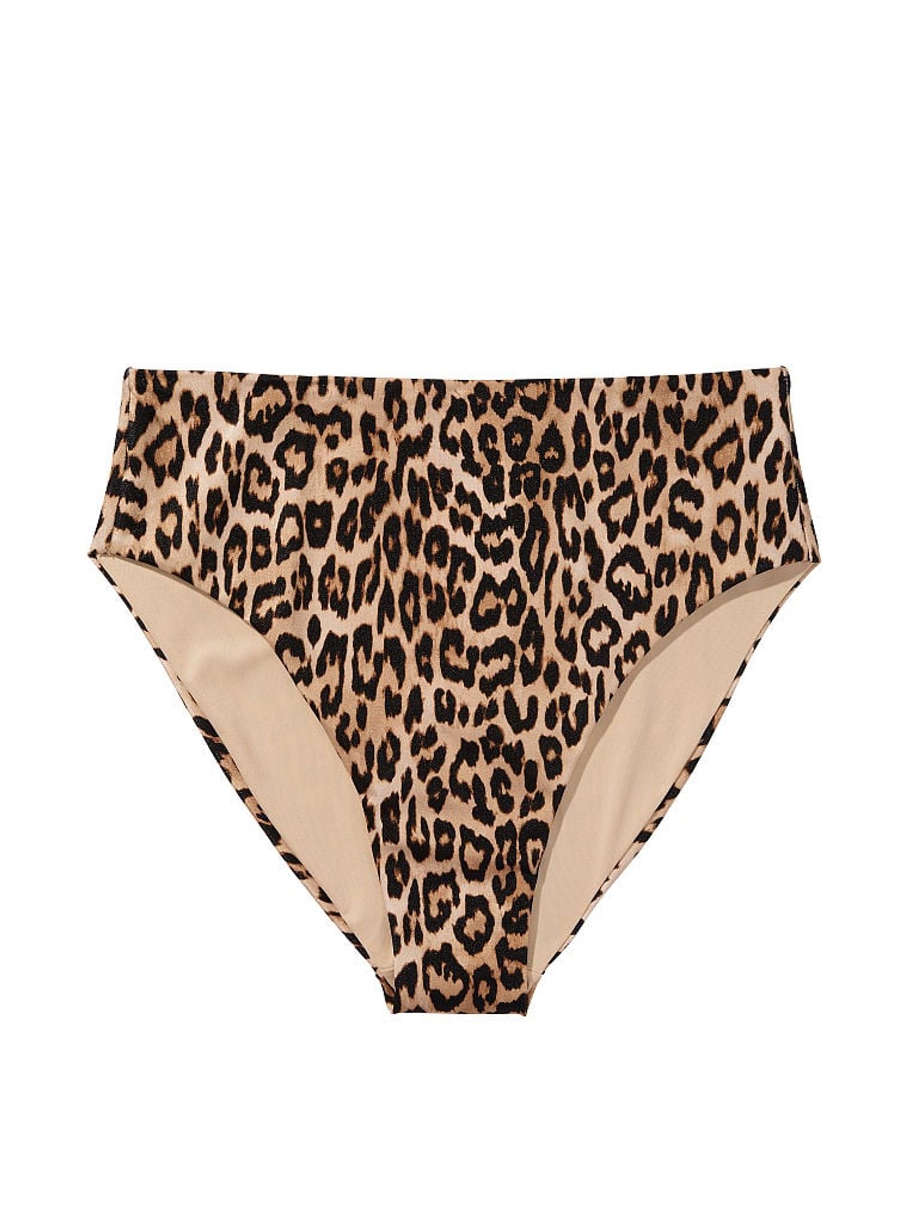 High waist leopard swim bottoms discount