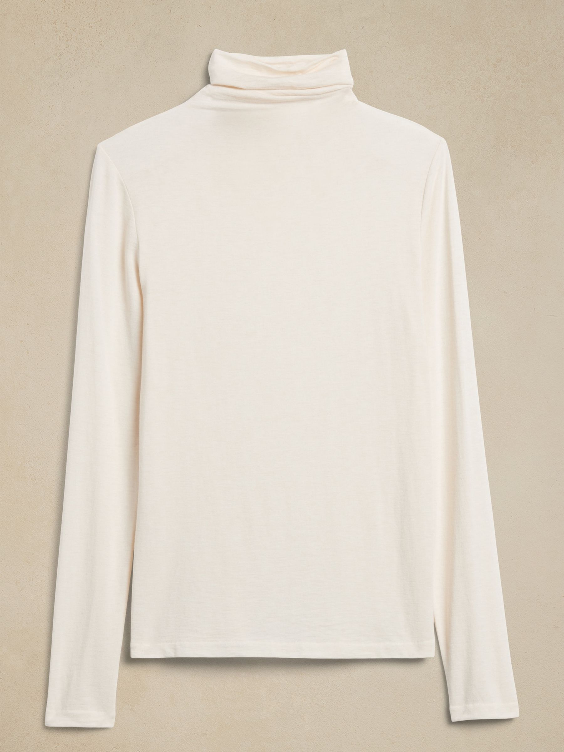 Buy Banana Republic White Sabel Wool Blend Turtleneck Jumper from the Gap online shop