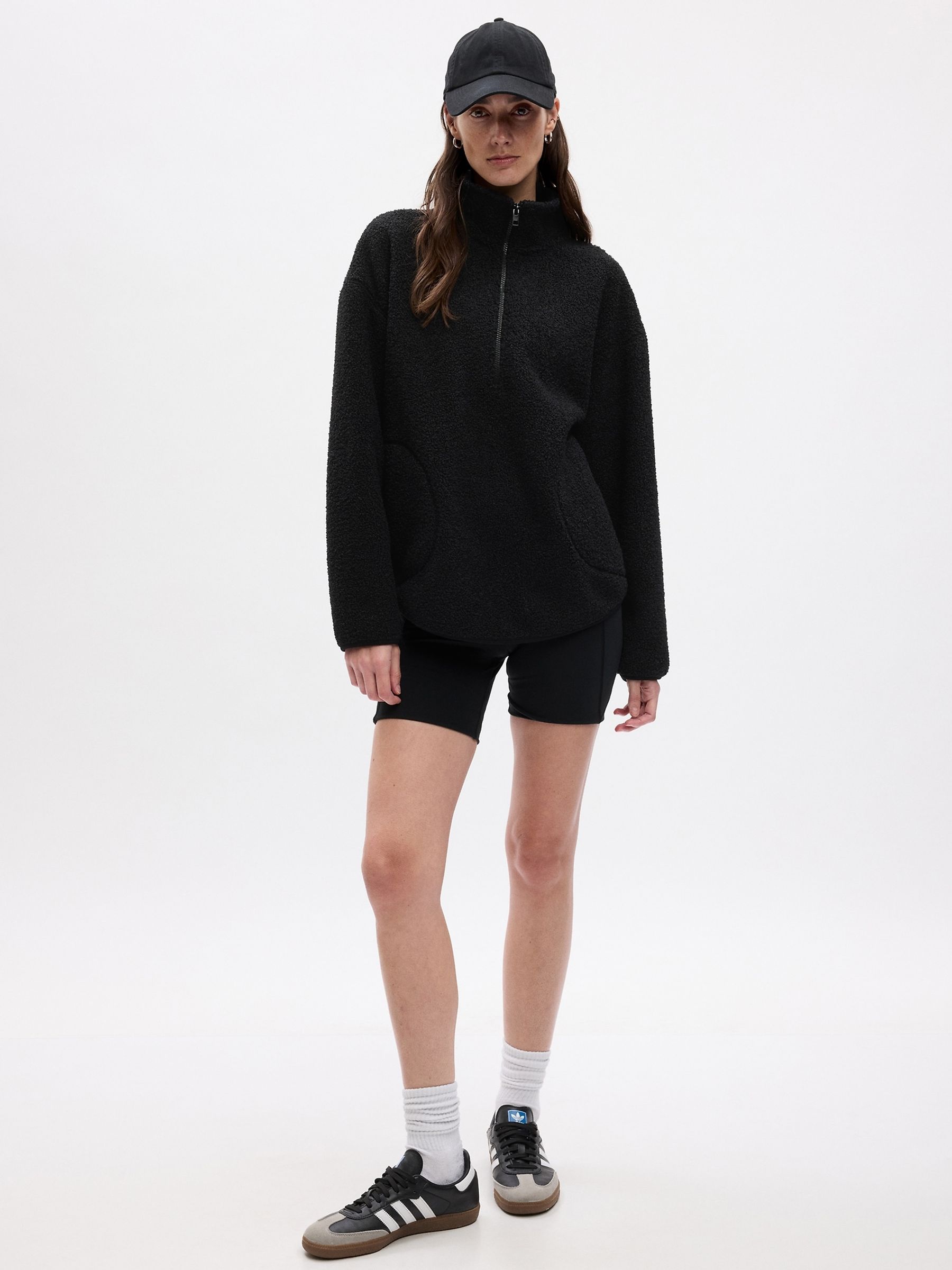 Sherpa pullover sweatshirt outlet