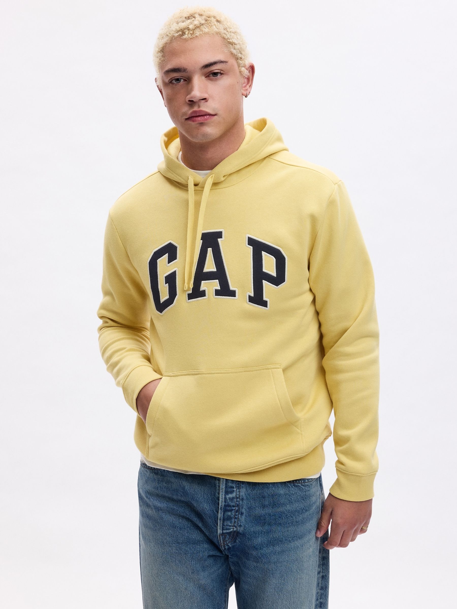 Yellow gap hoodie store