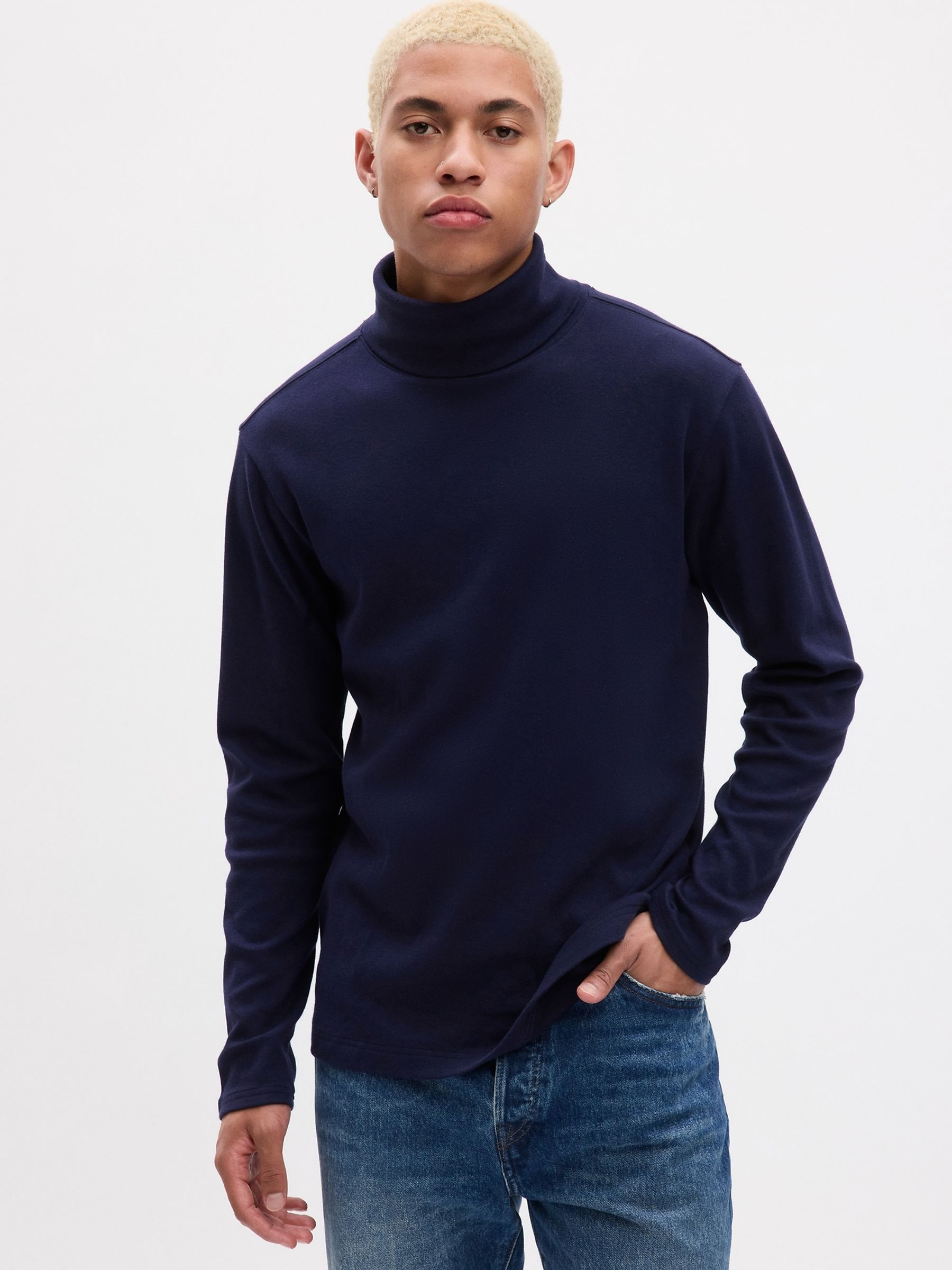 Gap cotton turtleneck sale