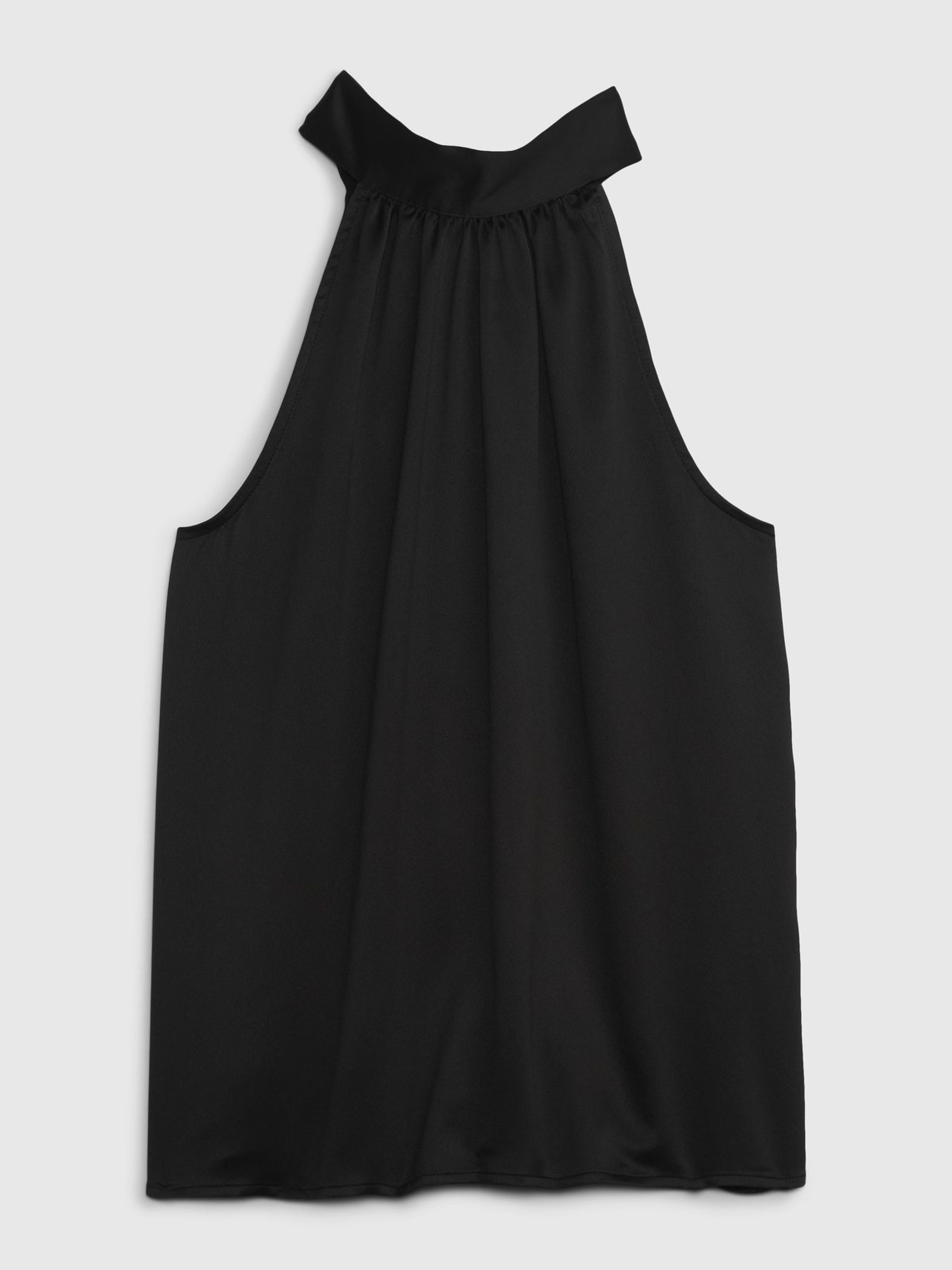 Plain black halter top clearance