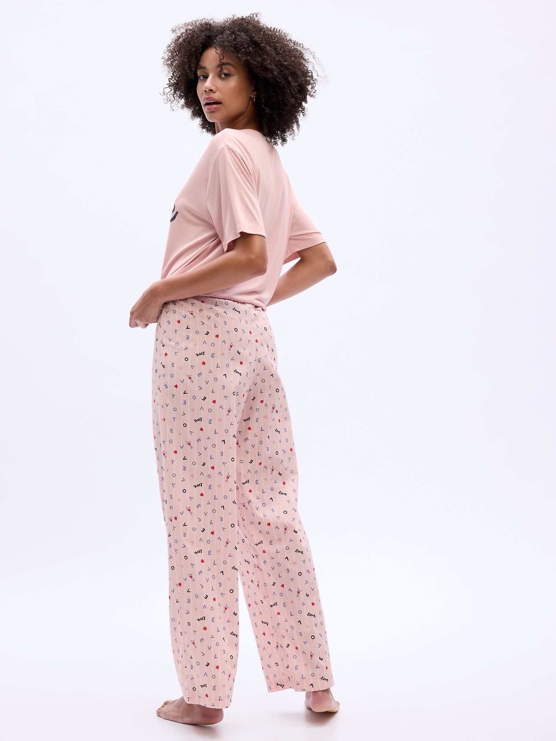 Buy Pink Poplin Pyjama Bottoms from the Gap online shop