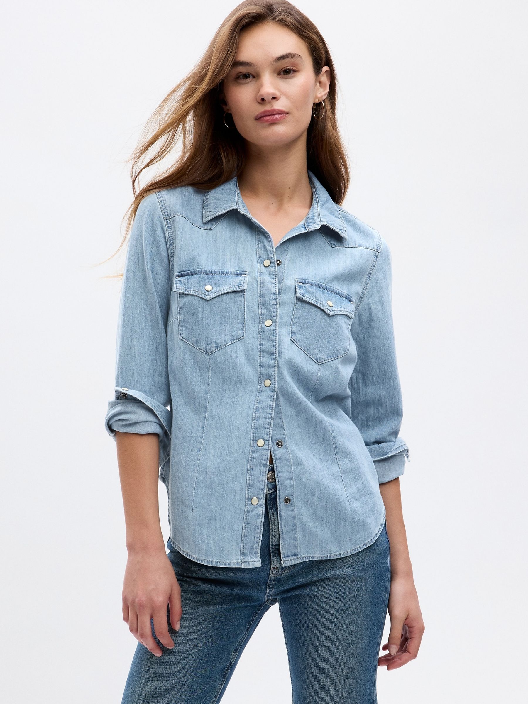 Shirt with jean new arrivals