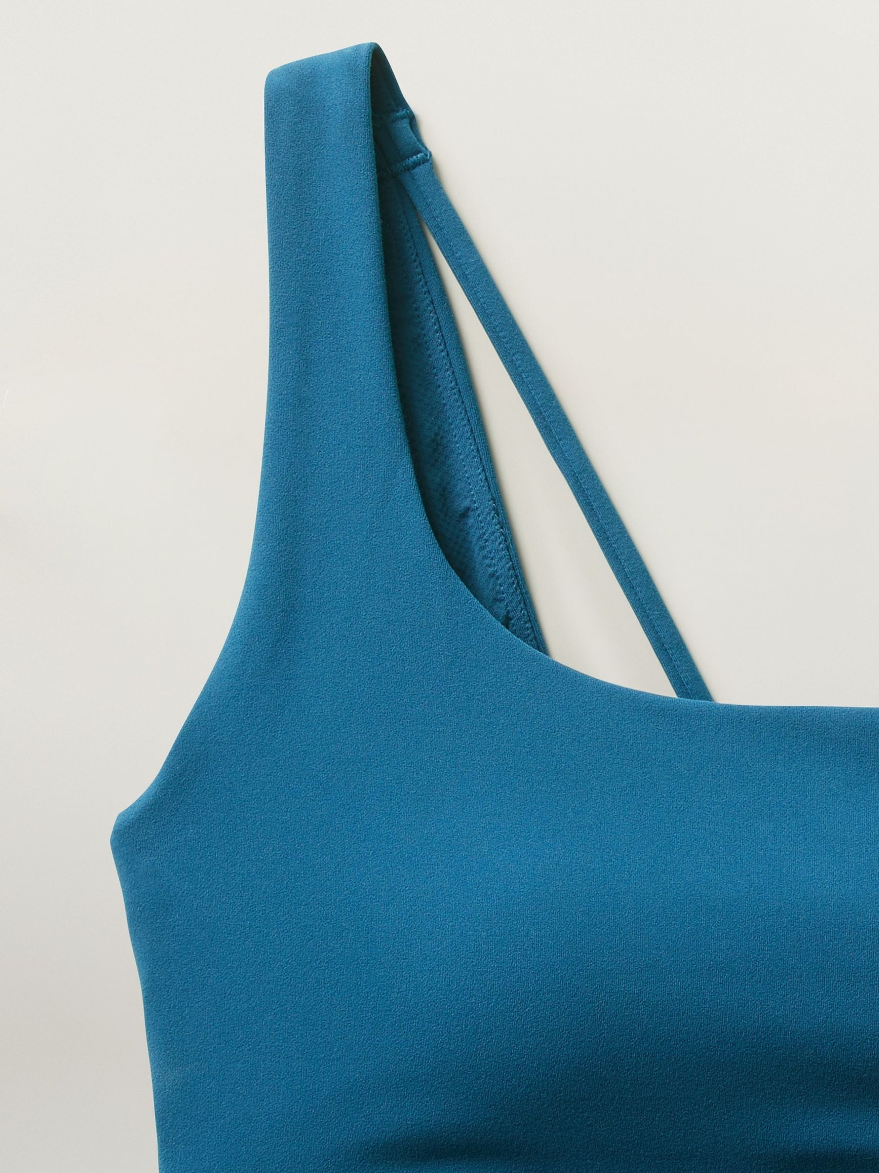 Athleta Blue A C Cup Strappy Back Low Impact Sports Bra Gap