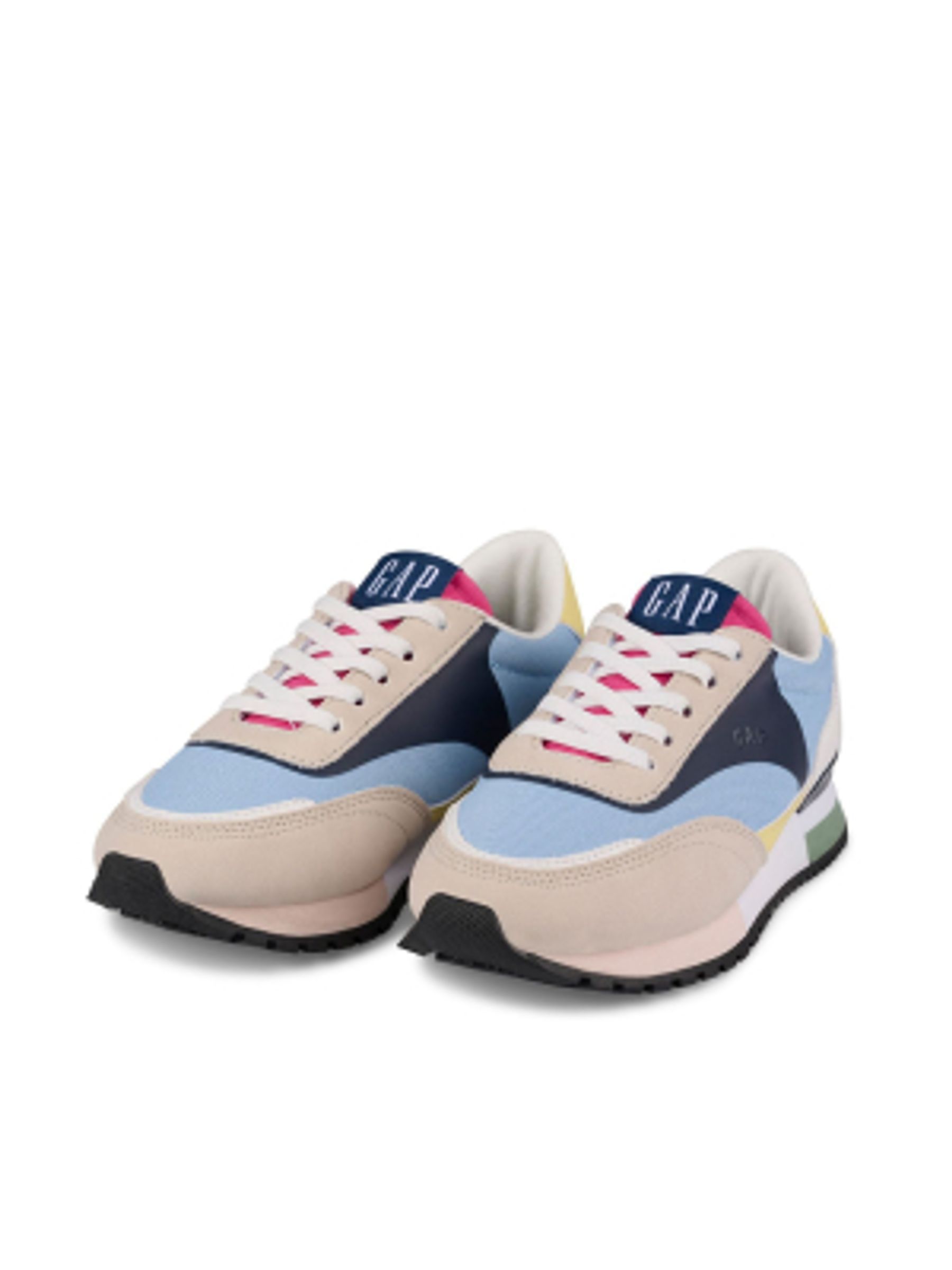 Blue Neutral Colourblock New York Low Top Colourblock Trainers Kids
