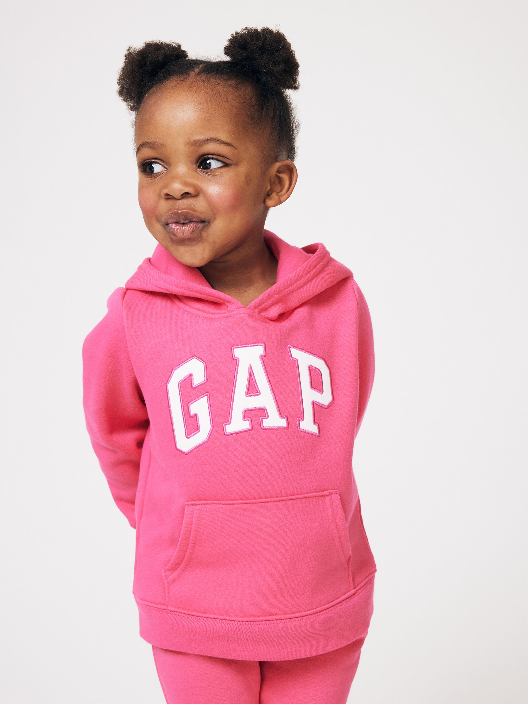 Pink Puff Sleeve Hoodie Newborn 5yrs