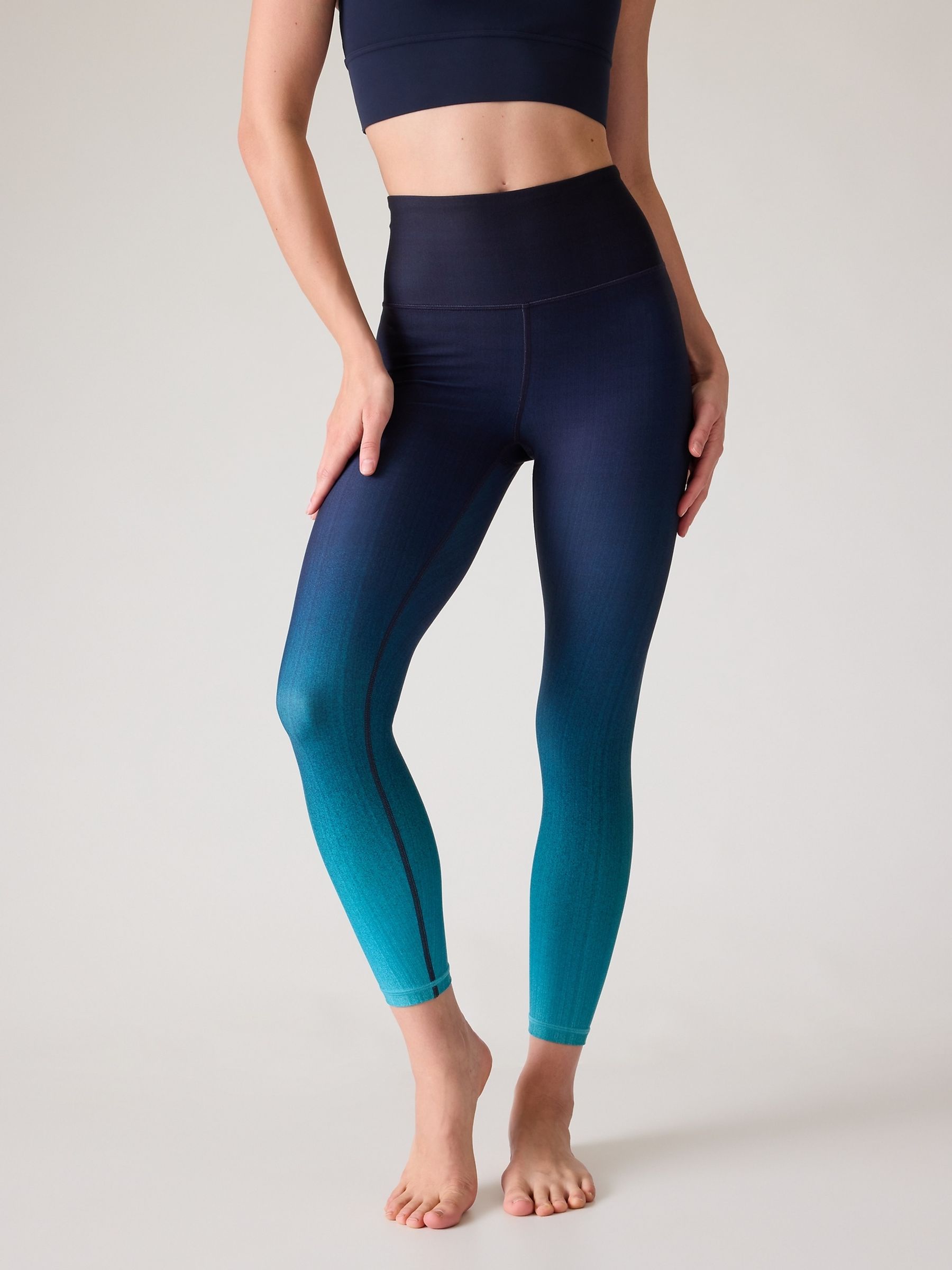 Buy Athleta Blue Elation Ultra High Waisted 7 8 Leggings from the Gap online shop