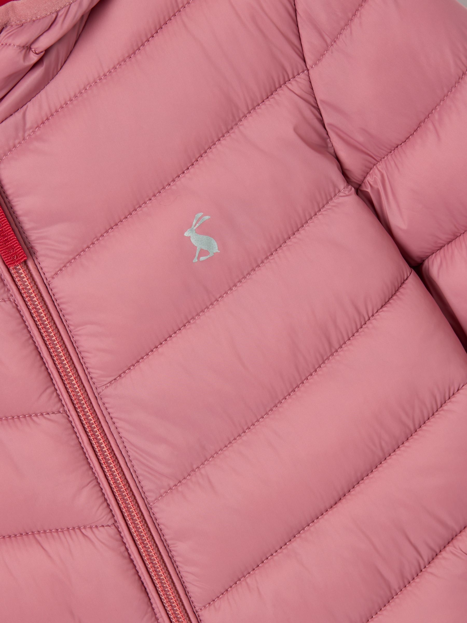 Girls Kinnaird Light Pink Showerproof Padded Coat Joules