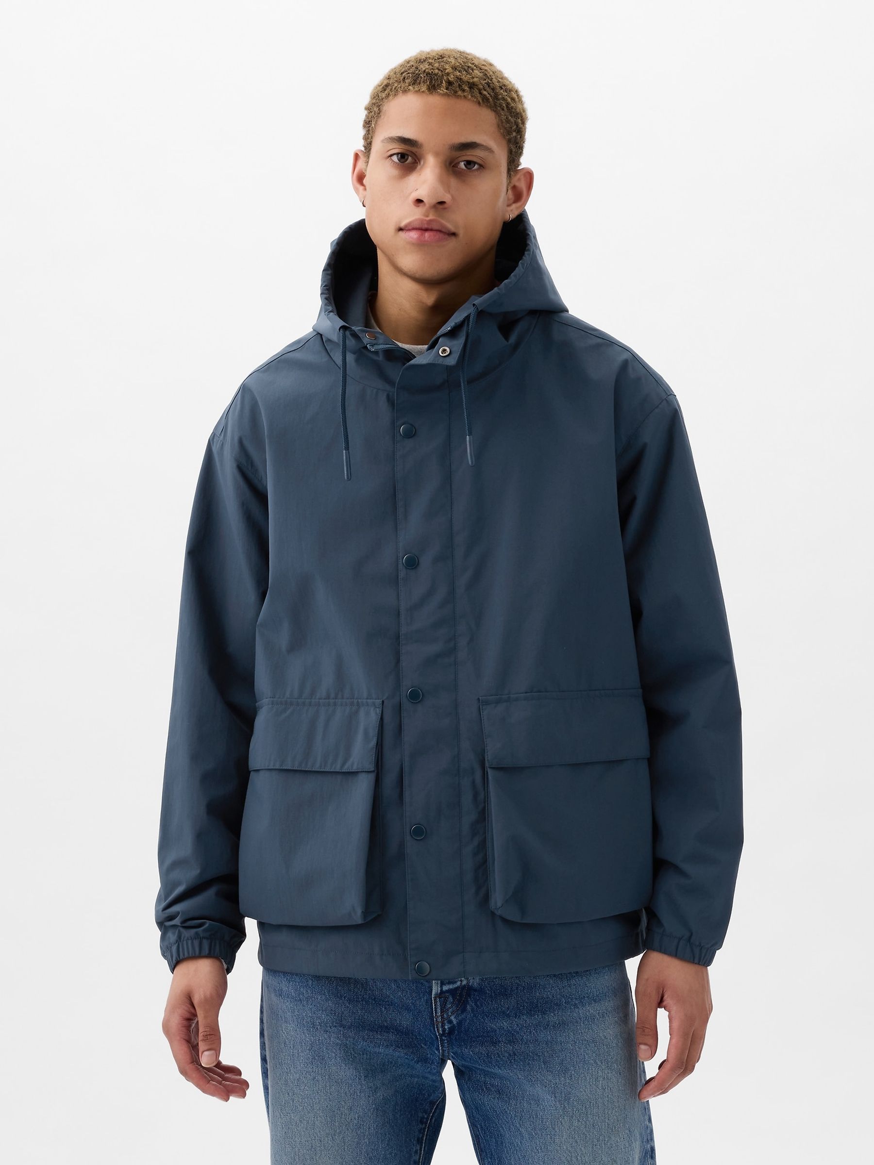 Buy Blue Anorak Jacket from the Gap online shop
