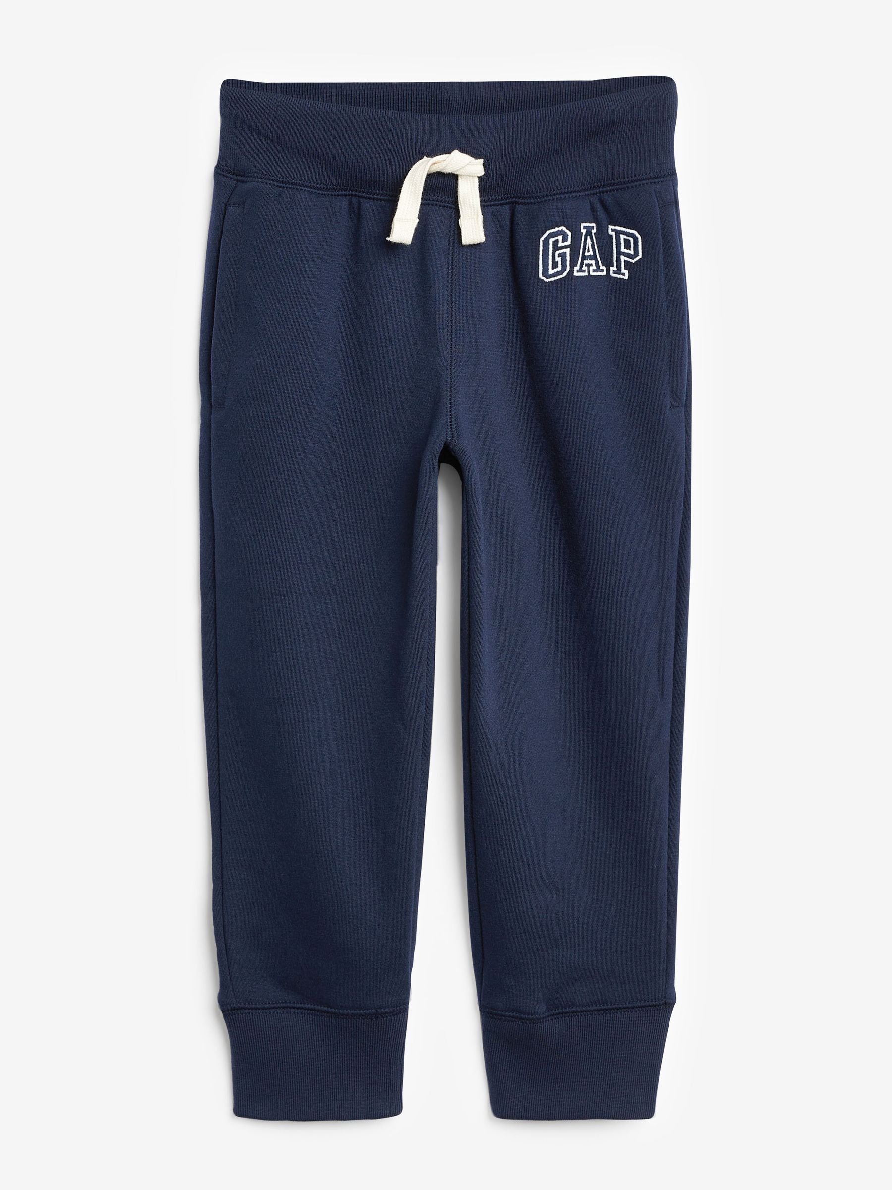 Buy Navy Blue Vintage Logo Fleece Lined Joggers 4 13yrs from the Gap online shop