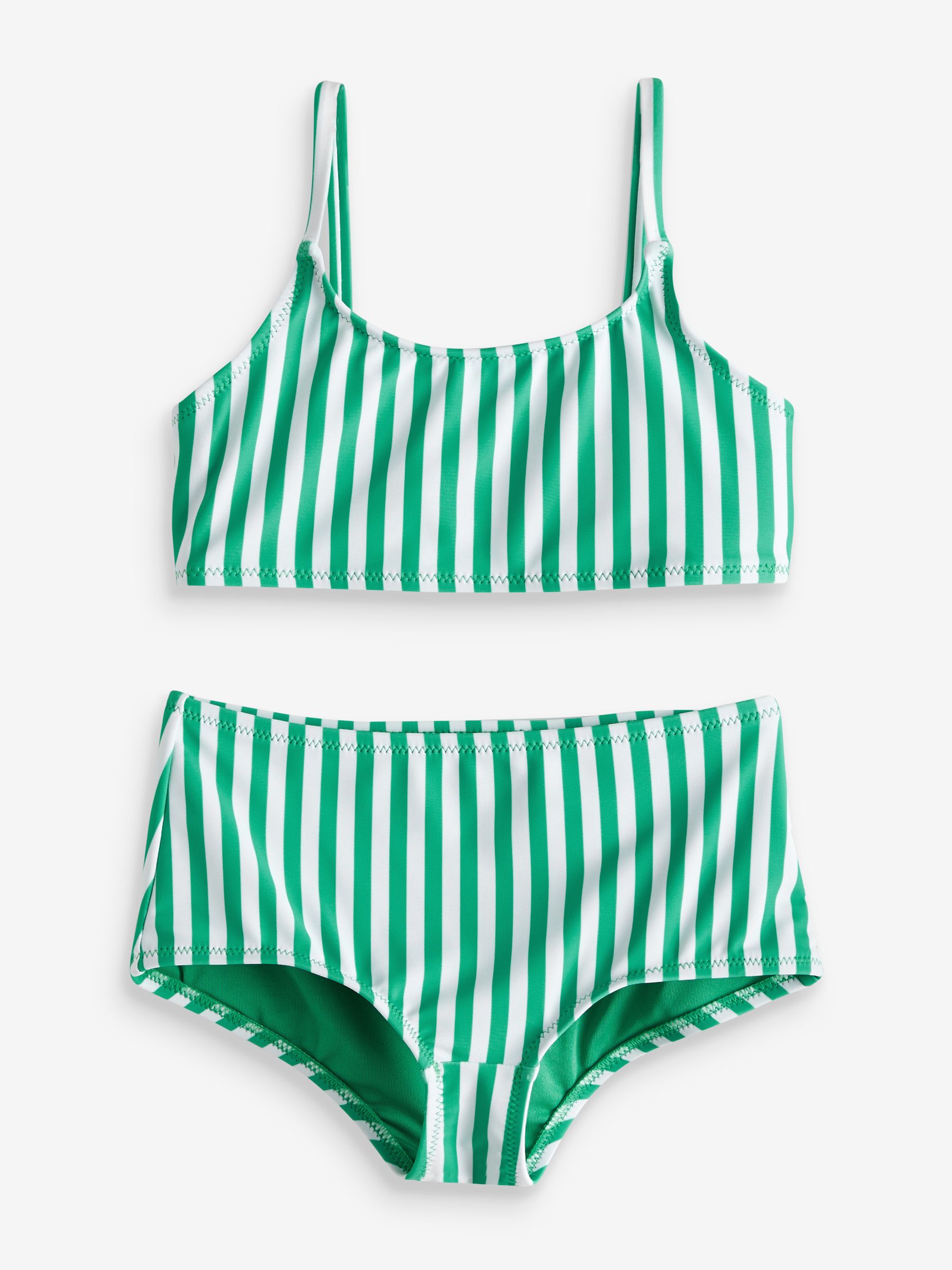 Green and white striped bathing suit outlet