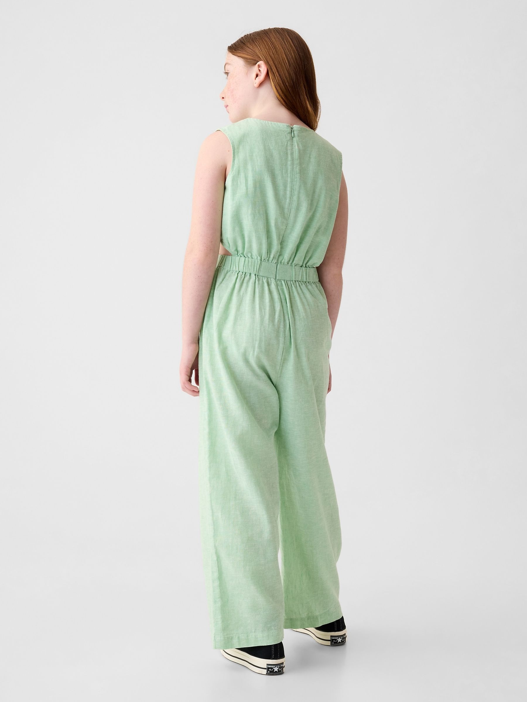 Linen cotton jumpsuit cheap