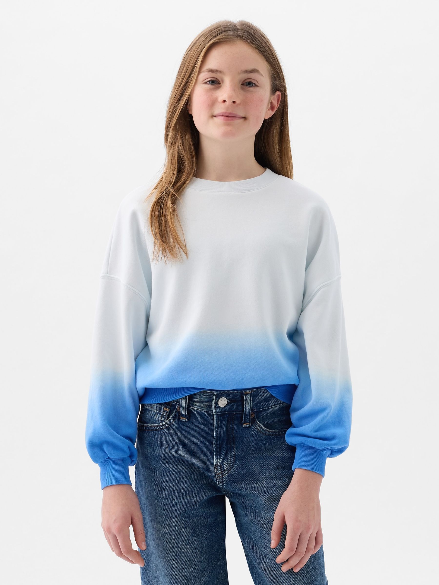 Buy Blue Tie Dye Crew Neck Sweatshirt 4 13yrs from the Gap online shop