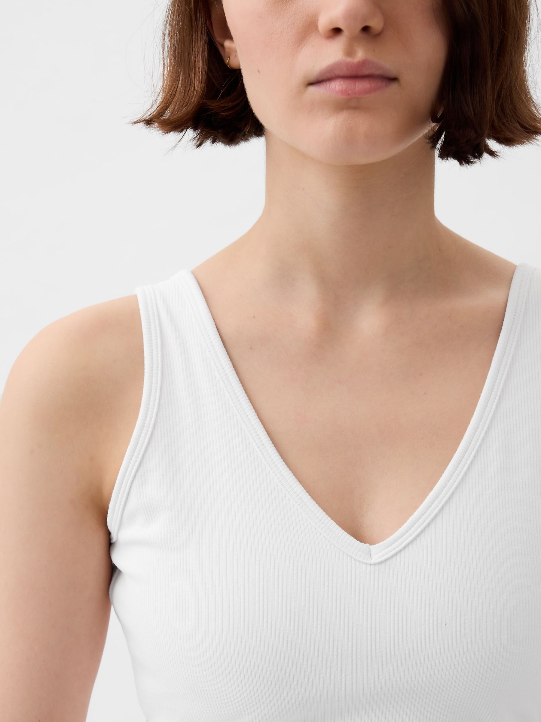 White vest with built in bra cheap