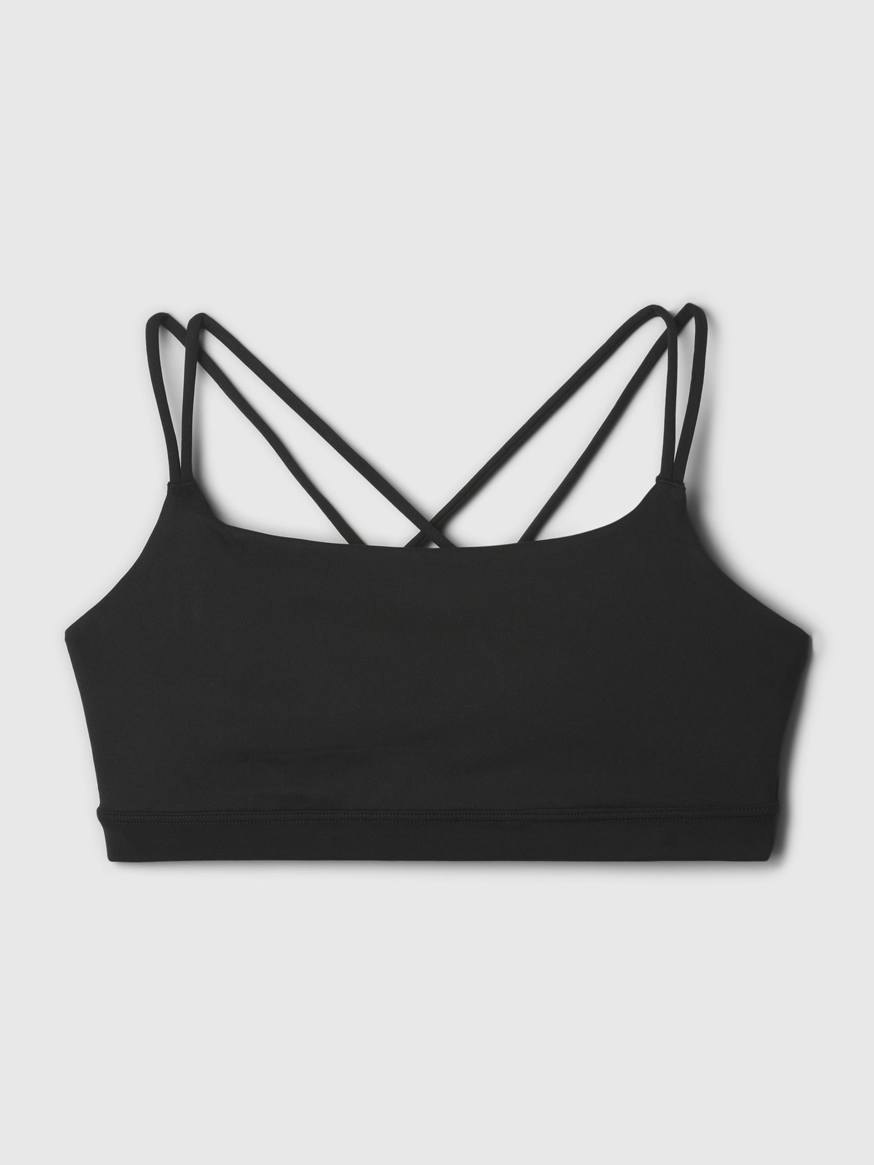 Black Power Medium Impact Racerback Strappy Sports Bra Gap
