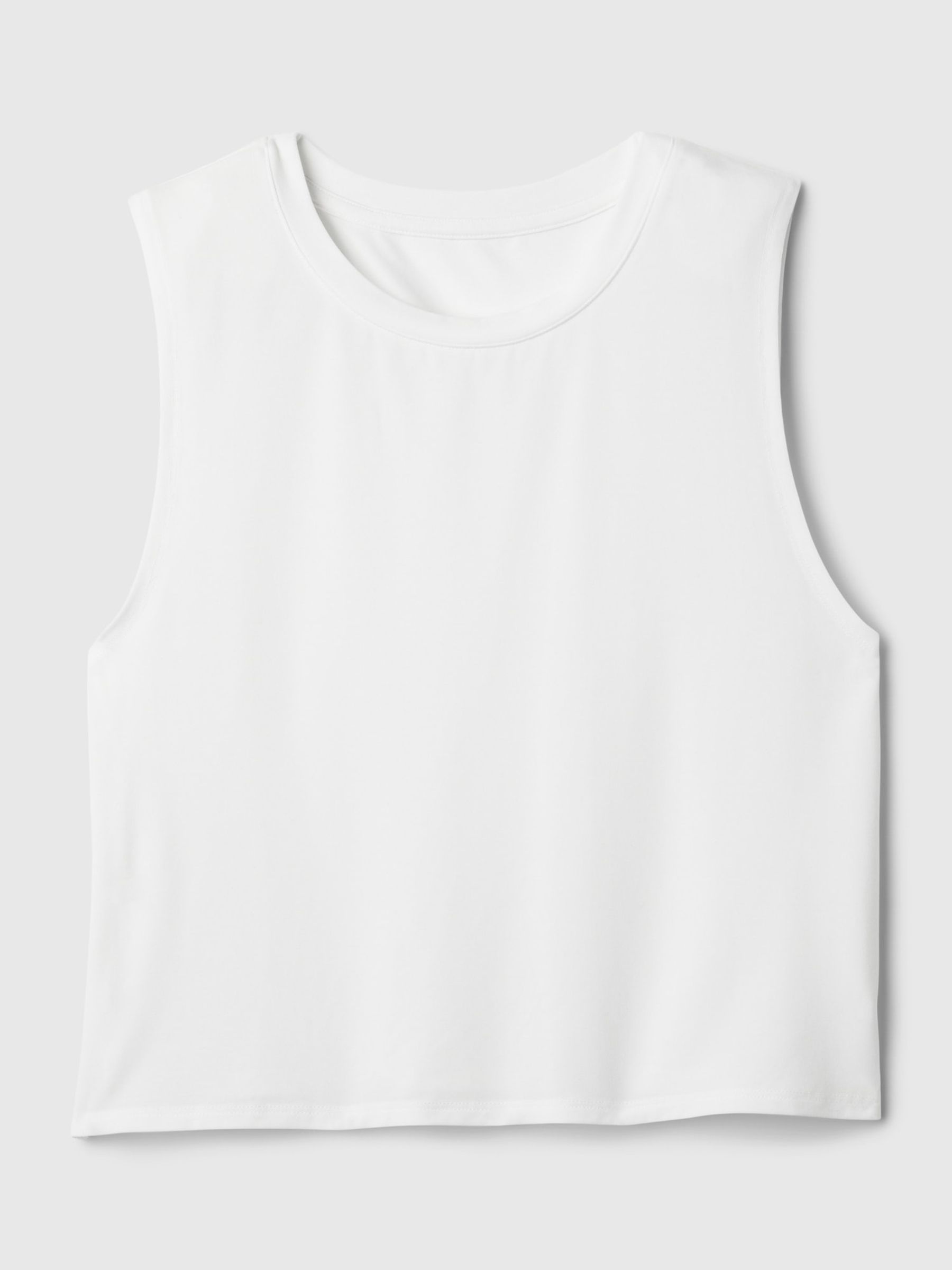 Plain white muscle tee top