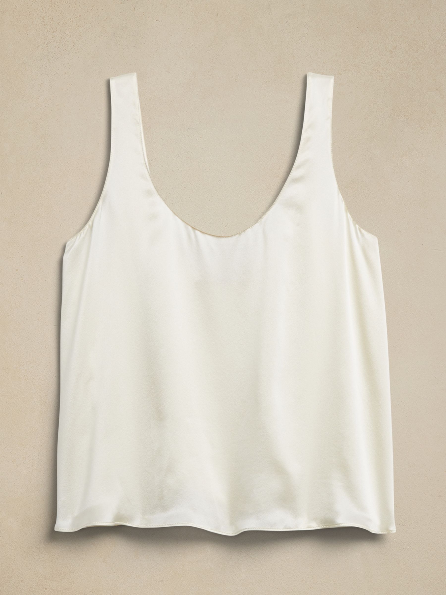 White silk vest top hot sale