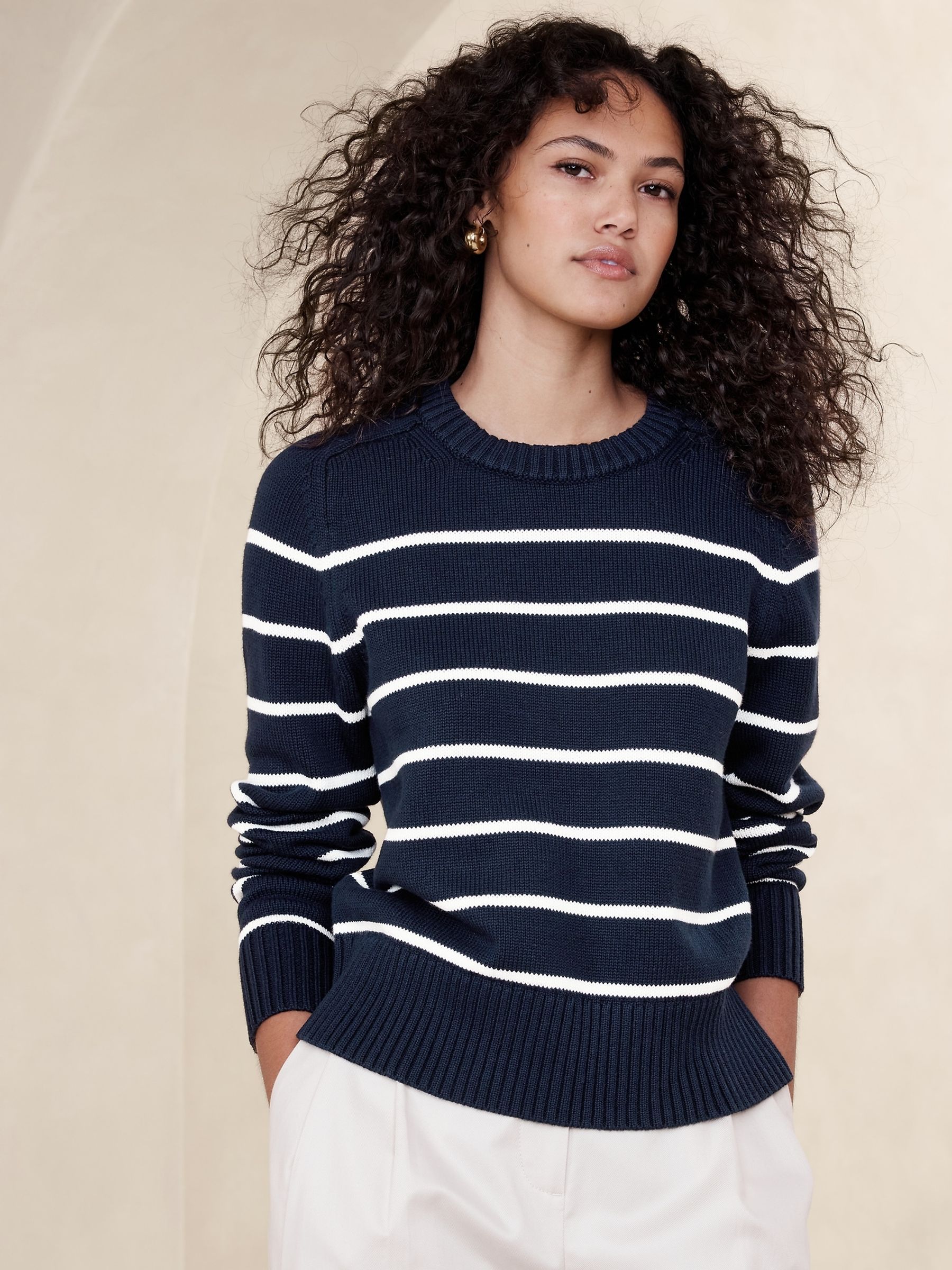 Banana republic navy sweater outlet