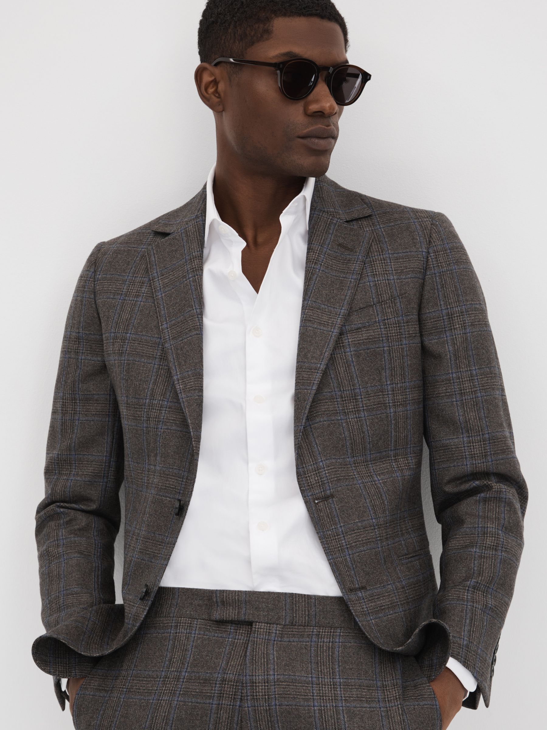 Reiss check blazer deals