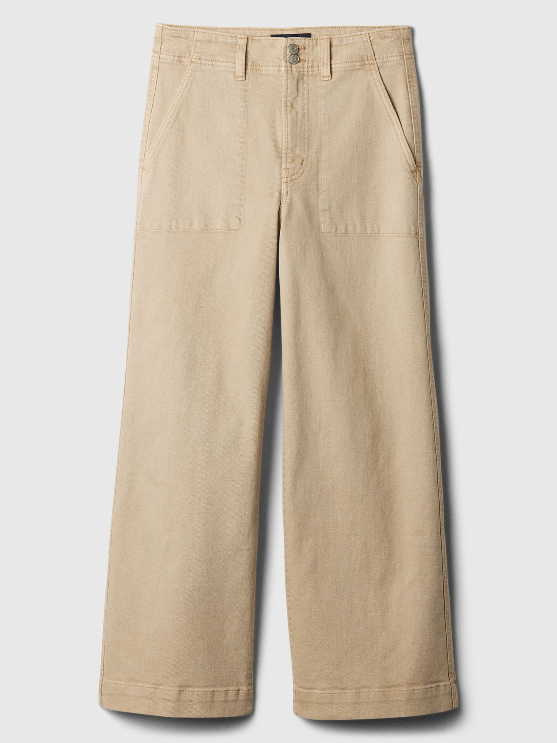 Point sur wide leg crop jeans top