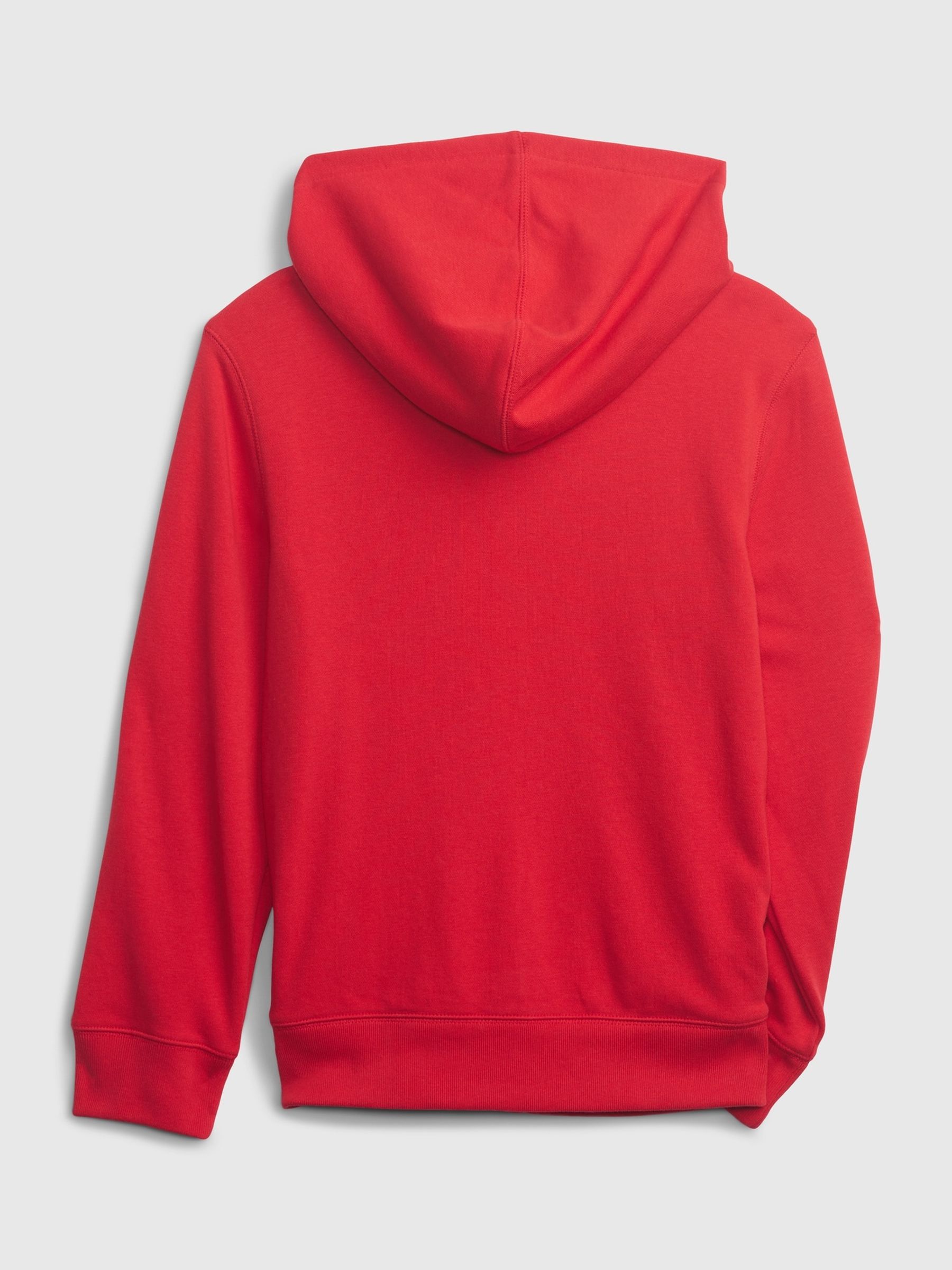 Buy Red Logo Zip Through Hoodie 4 13yrs from the Gap online shop