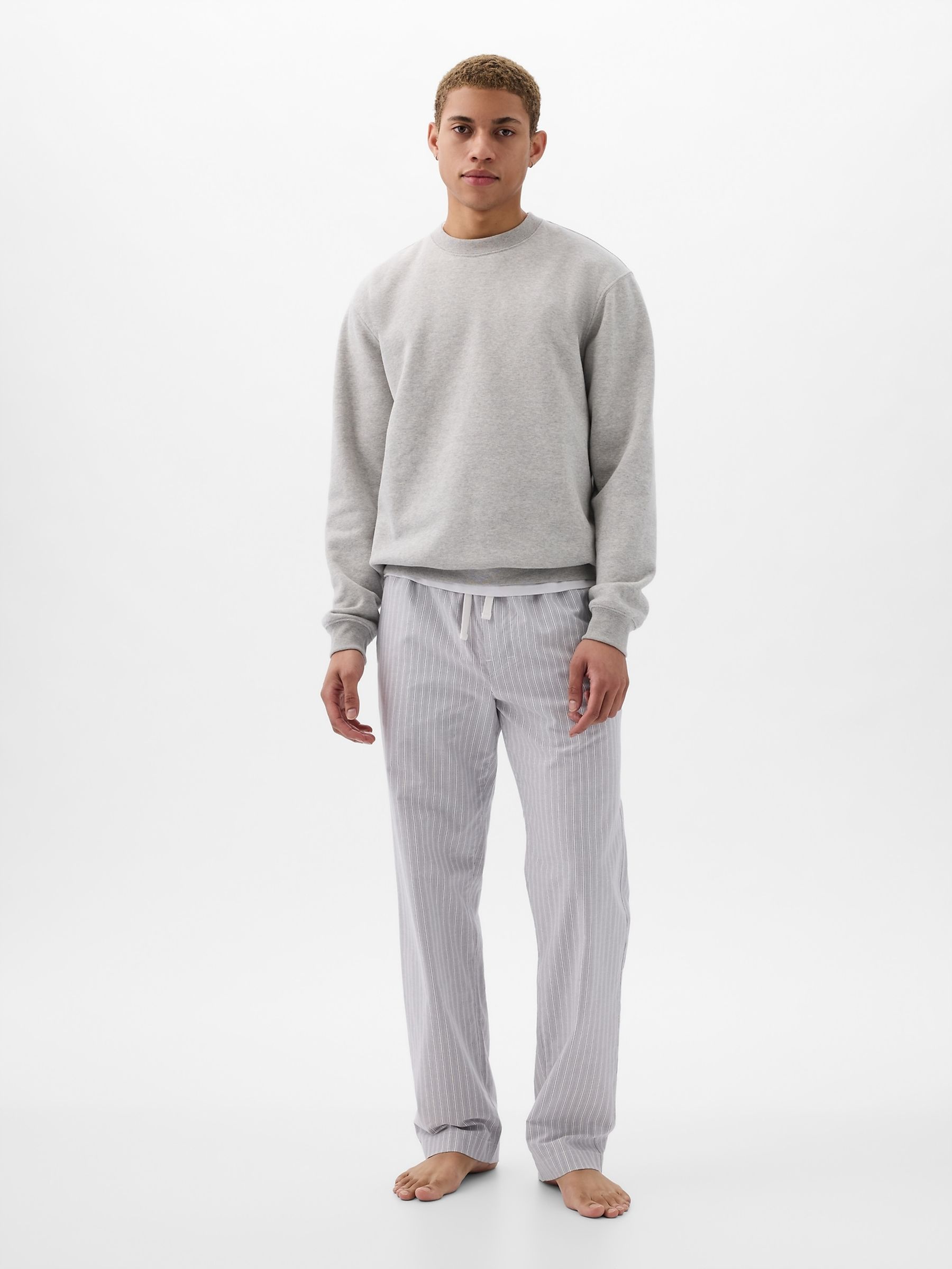 Grey cotton pyjama bottoms hotsell