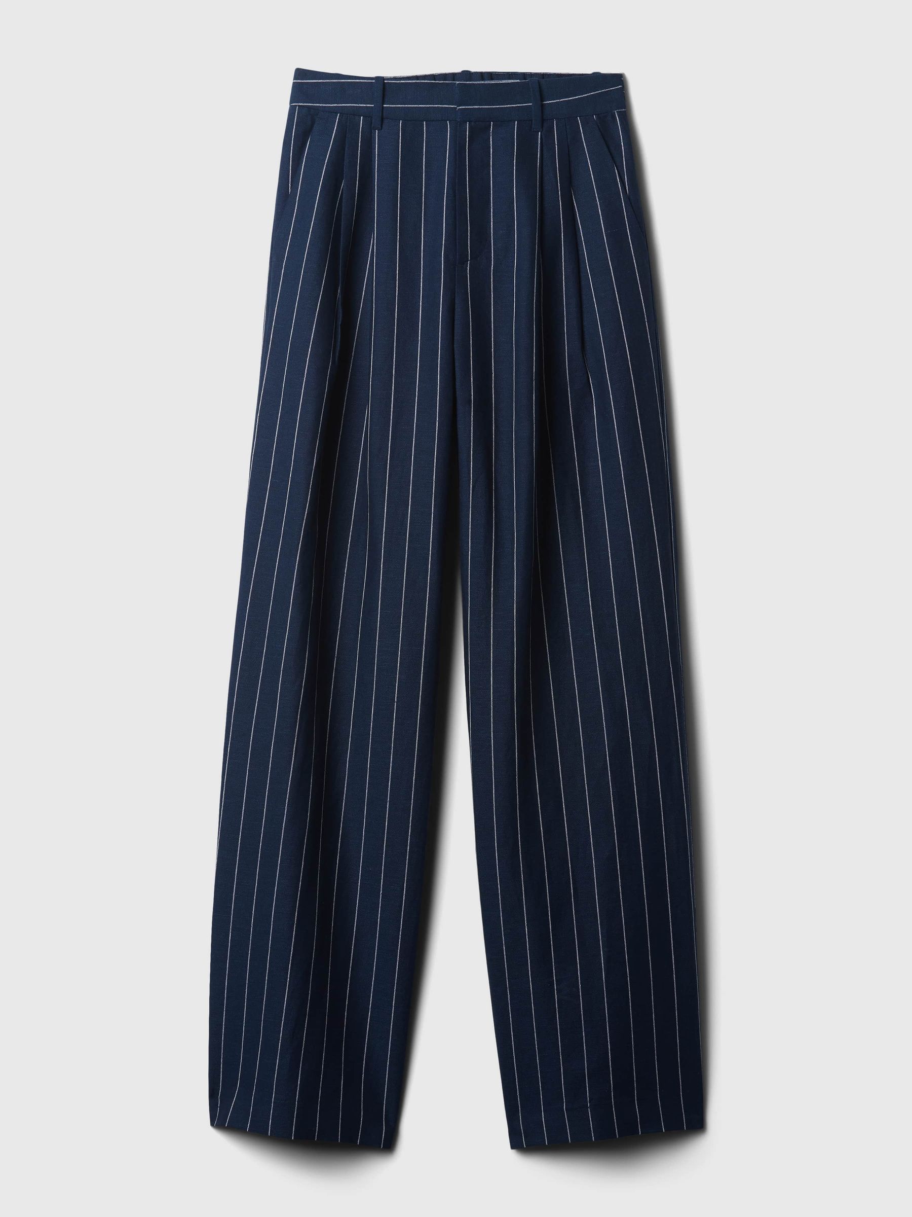 Mens blue pinstripe pants shop