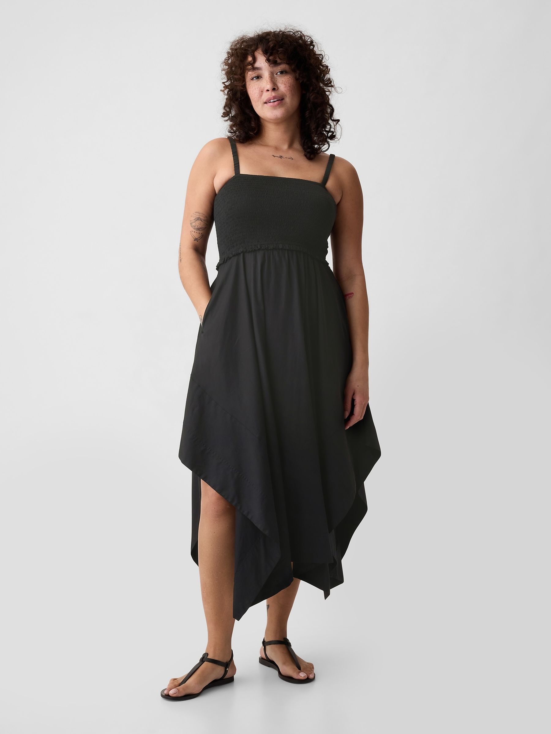 Midi handkerchief dress clearance
