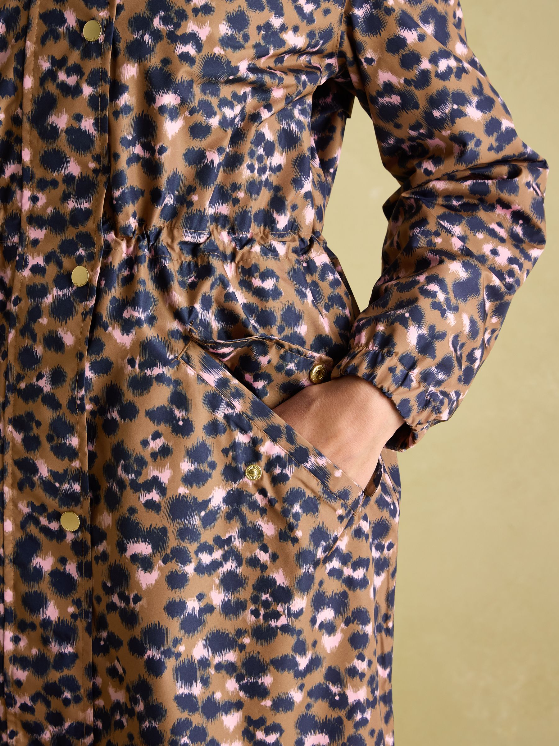 Joules leopard print raincoat clearance