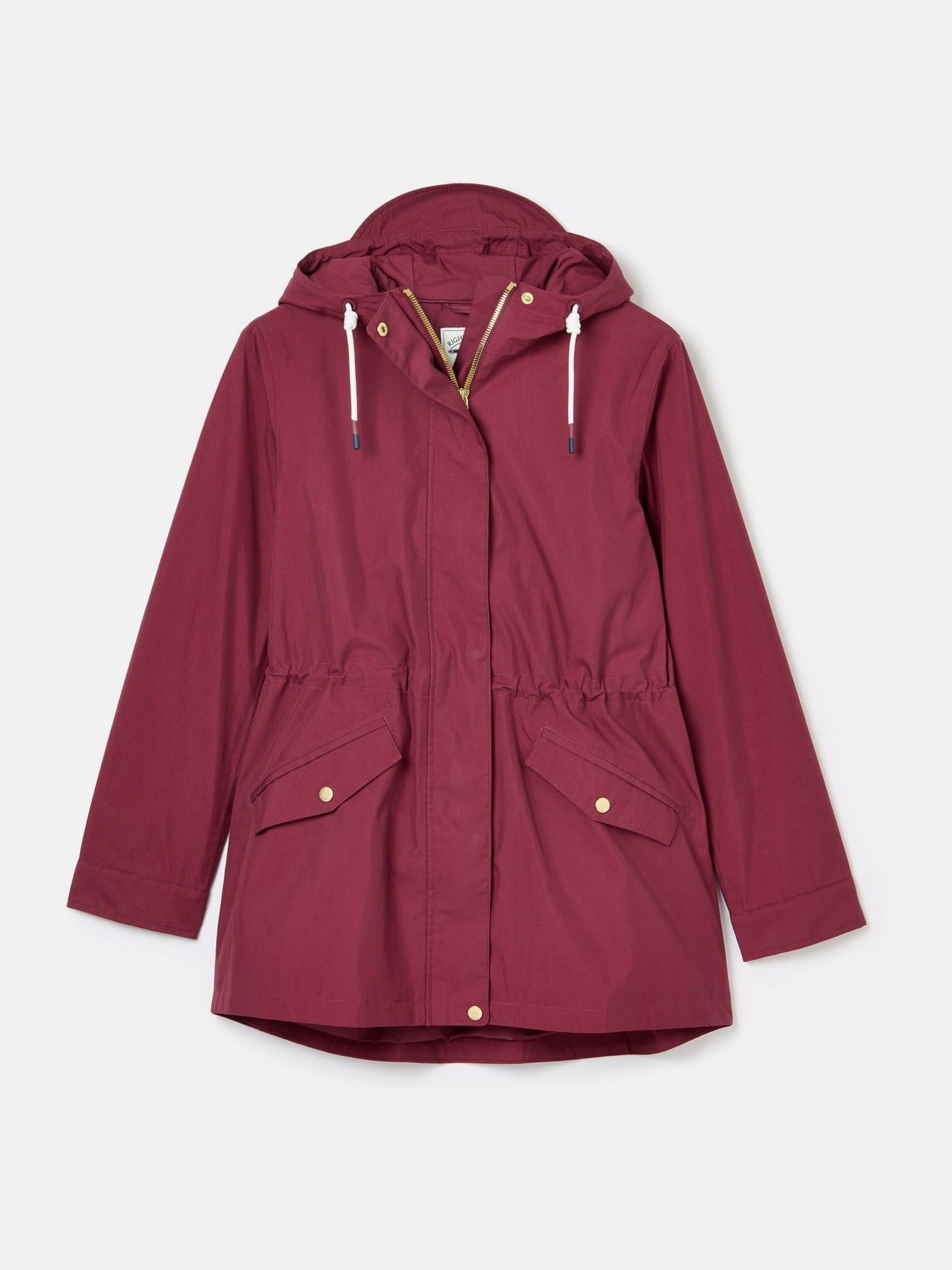 Buy Joules Portwell Burgundy Waterproof Raincoat With Hood from the Joules online shop