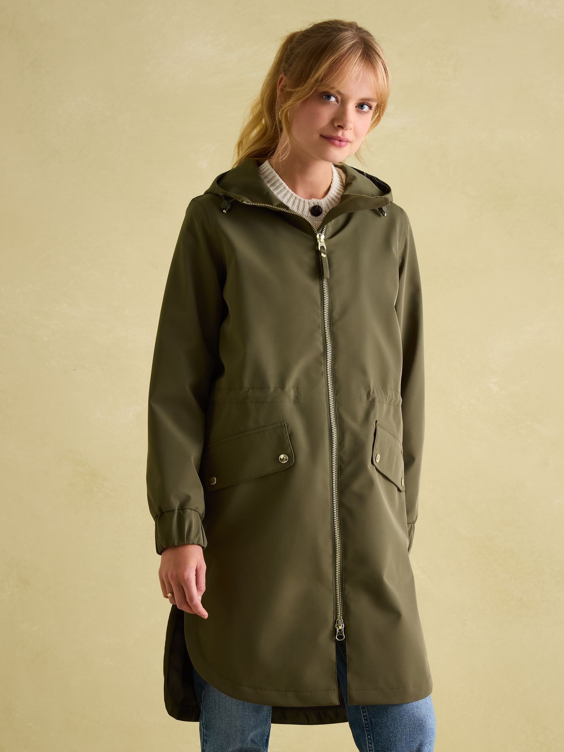 Elmfield Green Waterproof Raincoat with Hood