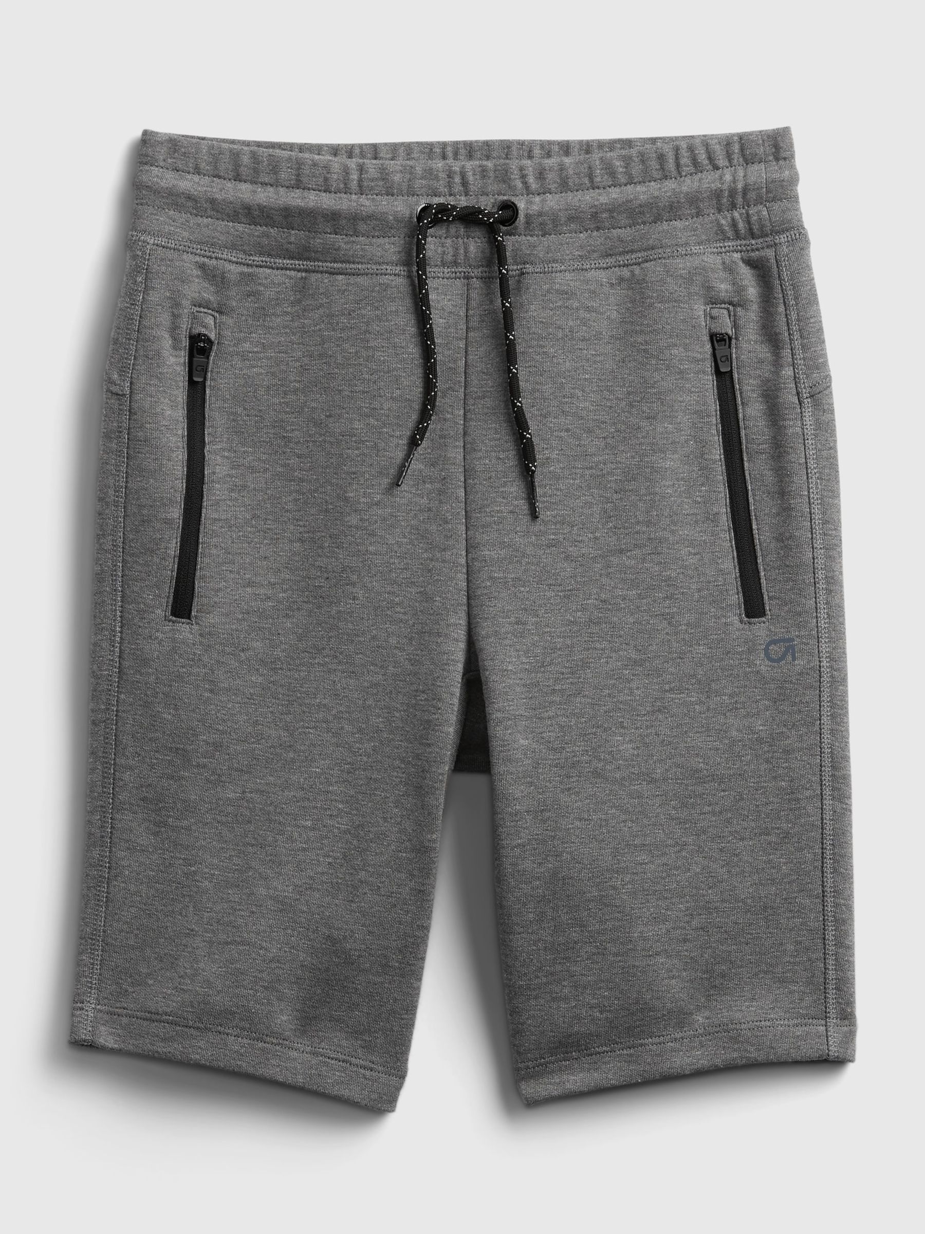 Zip pocket jogger shorts top