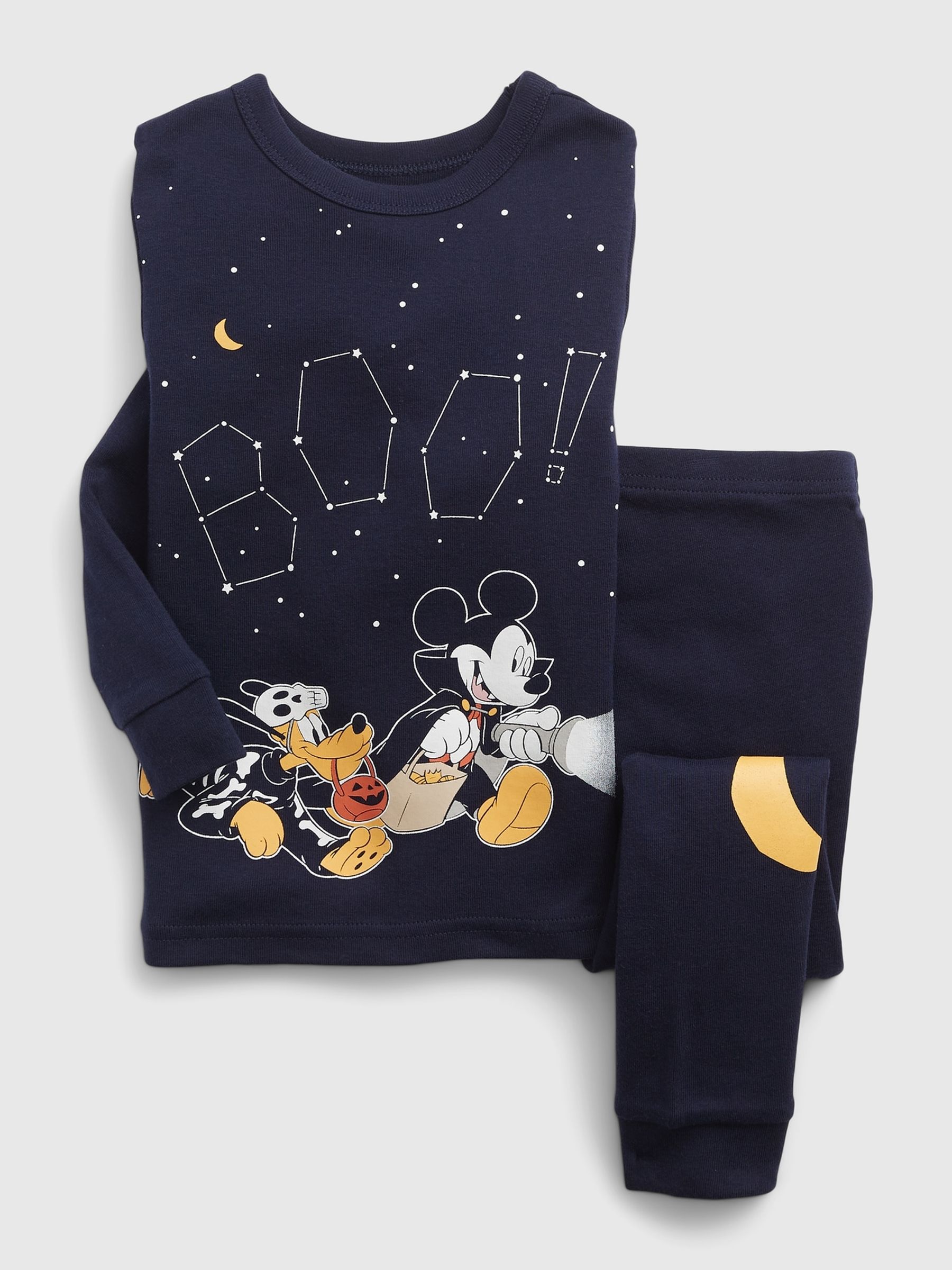 Buy Disney Organic Cotton Halloween Mickey Mouse Pjyamas from the Gap online shop