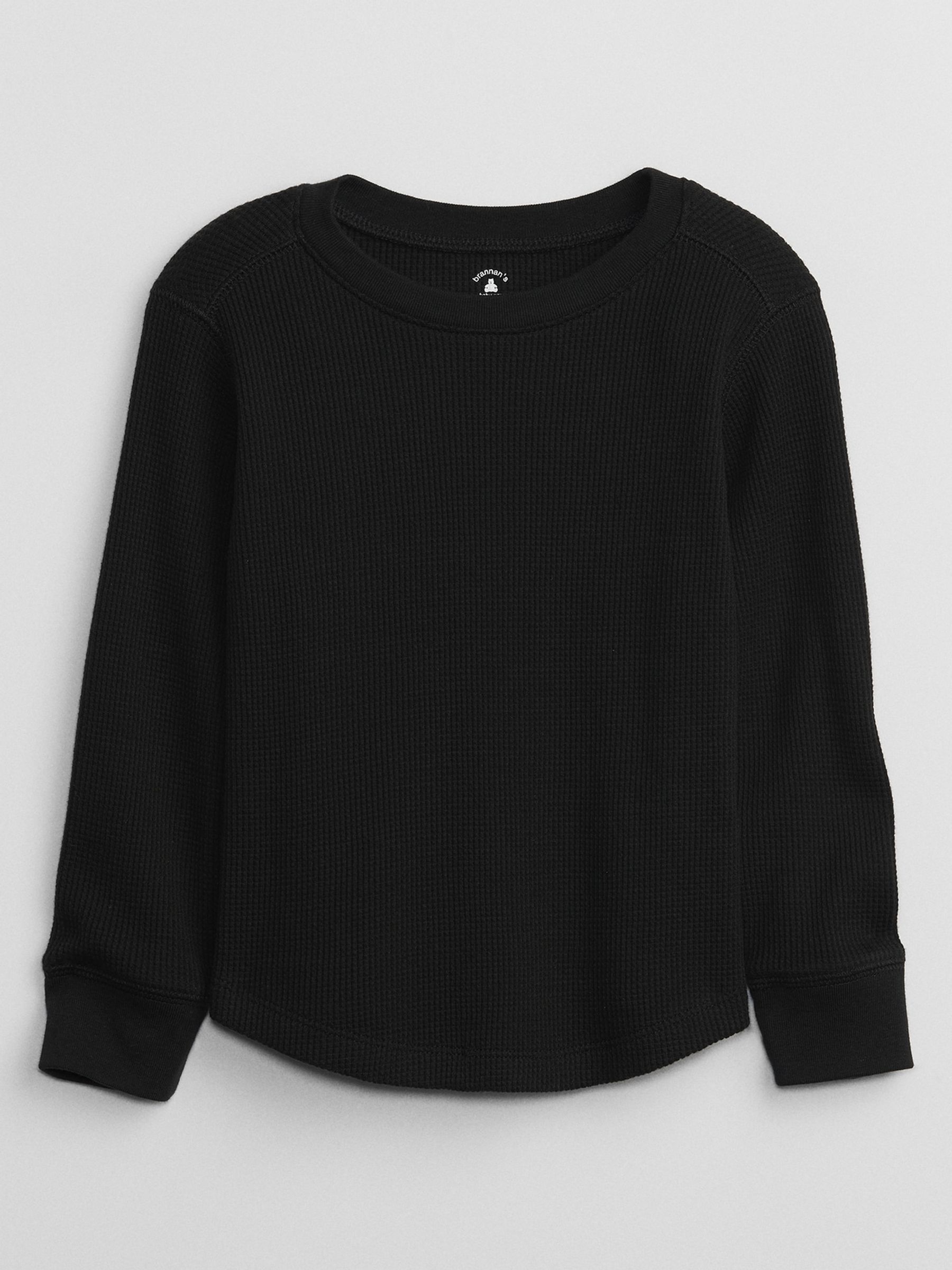 Ribbed Thermal Long Sleeve T Shirt