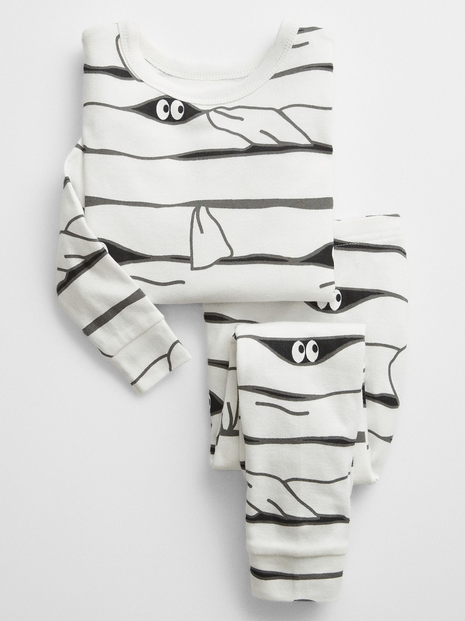 Organic Cotton Halloween Mummy Print Pyjamas - Image 1 of 1