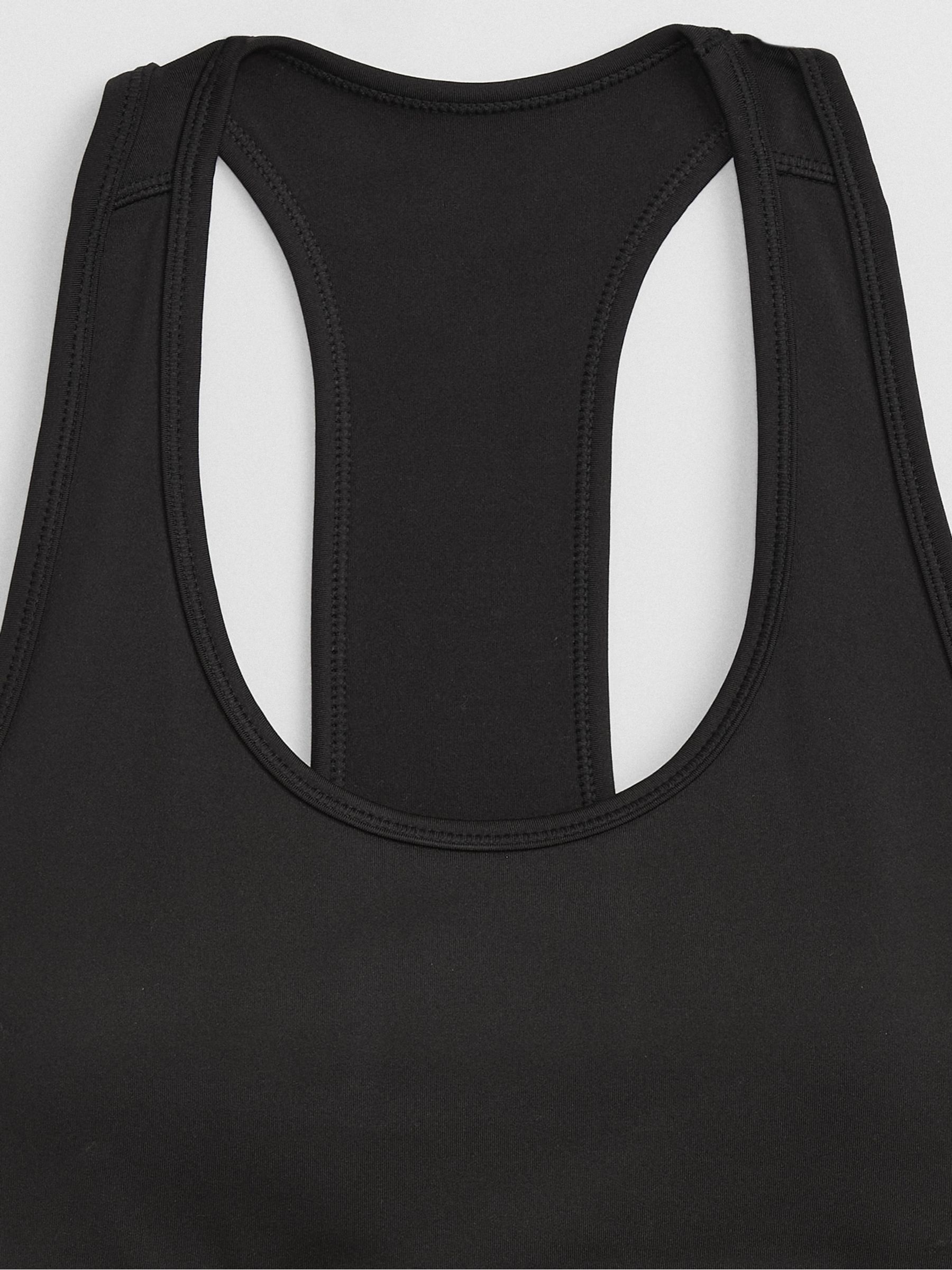 Black PowerMove T Back Sports Bra