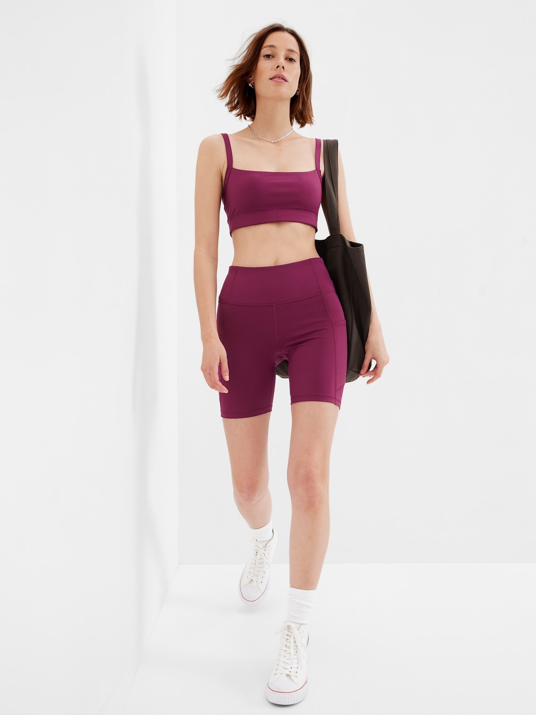 Buy High Rise Pocket Bike Shorts from the Gap online shop