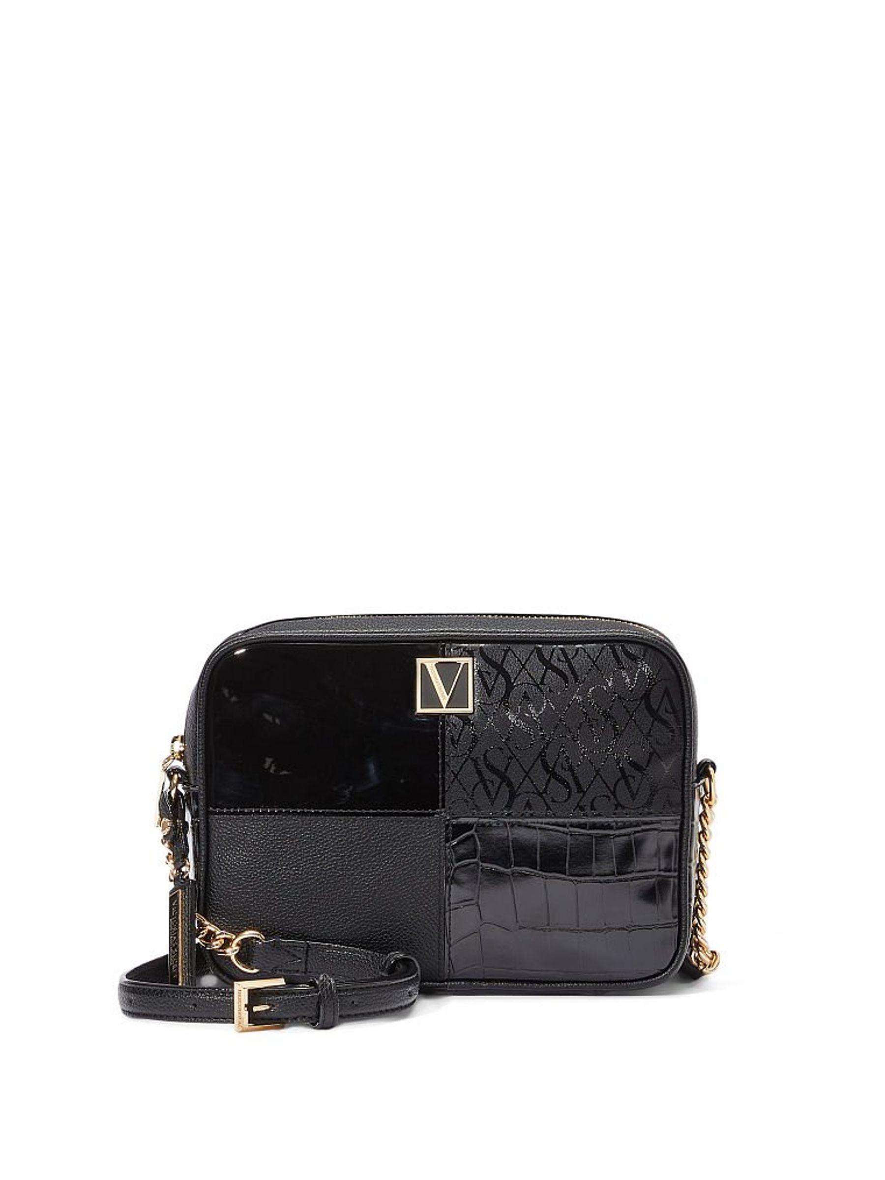 Black Patchwork Crossbody Bag Victoria s Secret Ireland