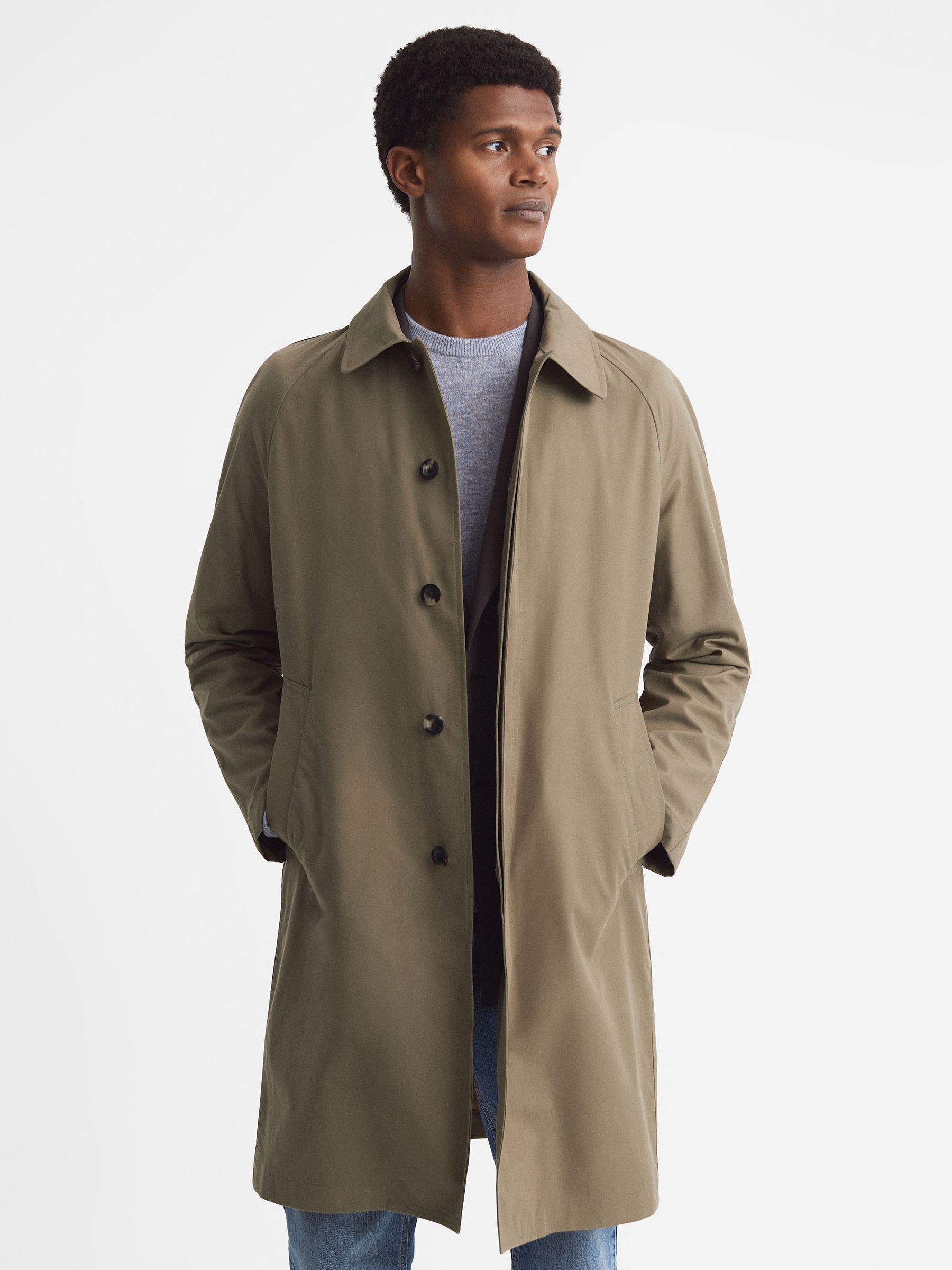 Private white vc trench coat shop
