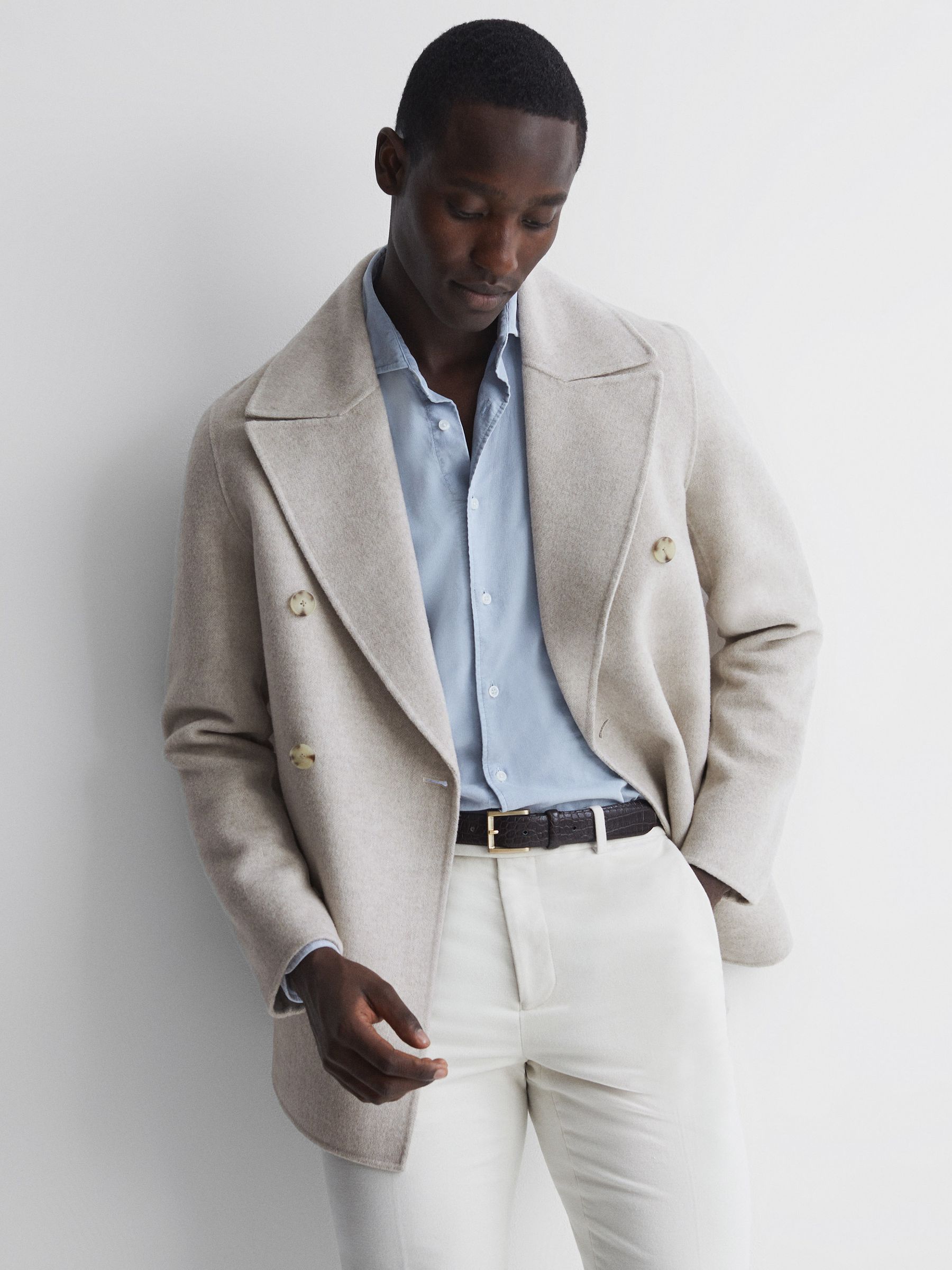 Reiss wool coat top